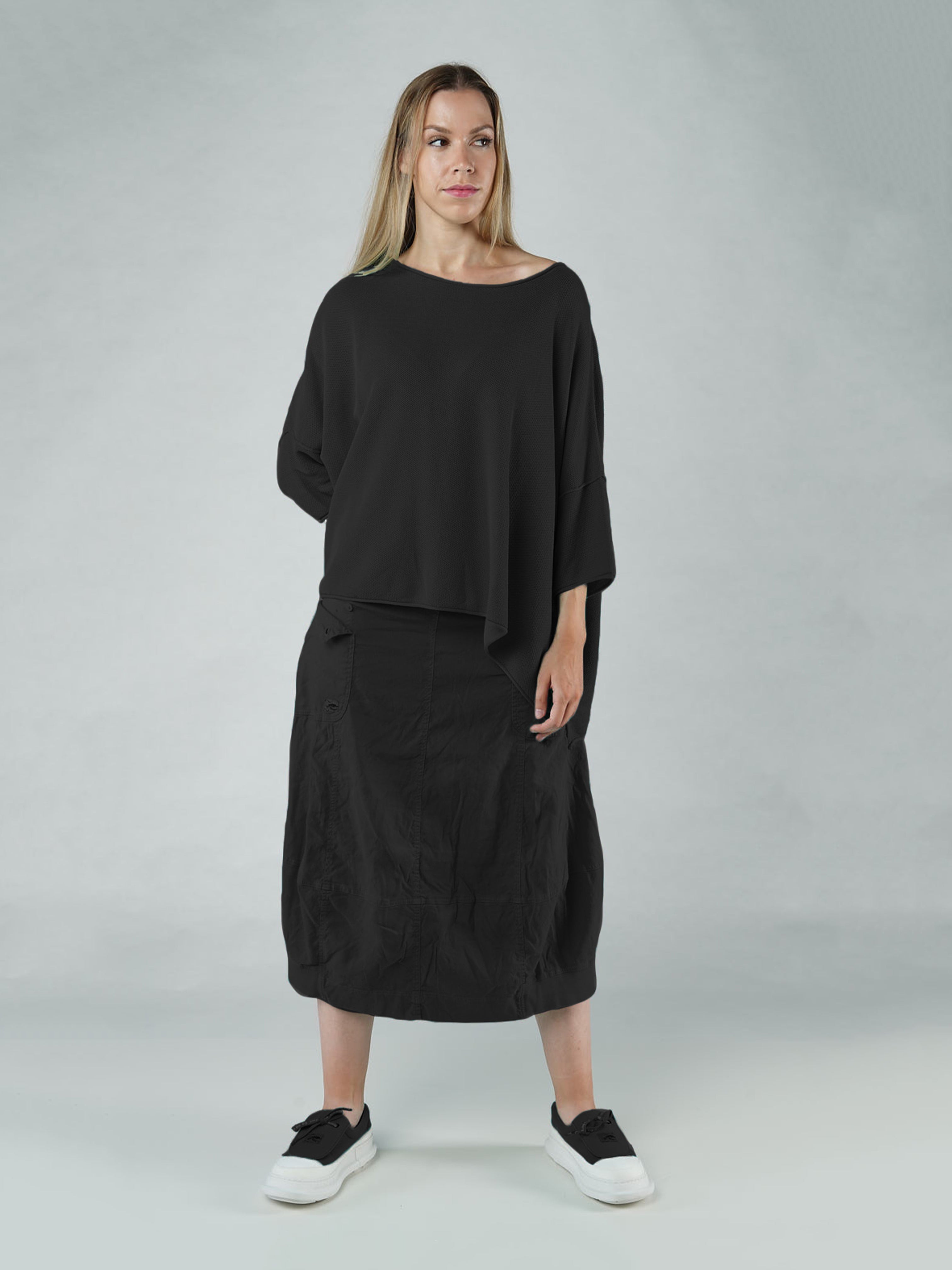 TEXTURED KNIT BLACK