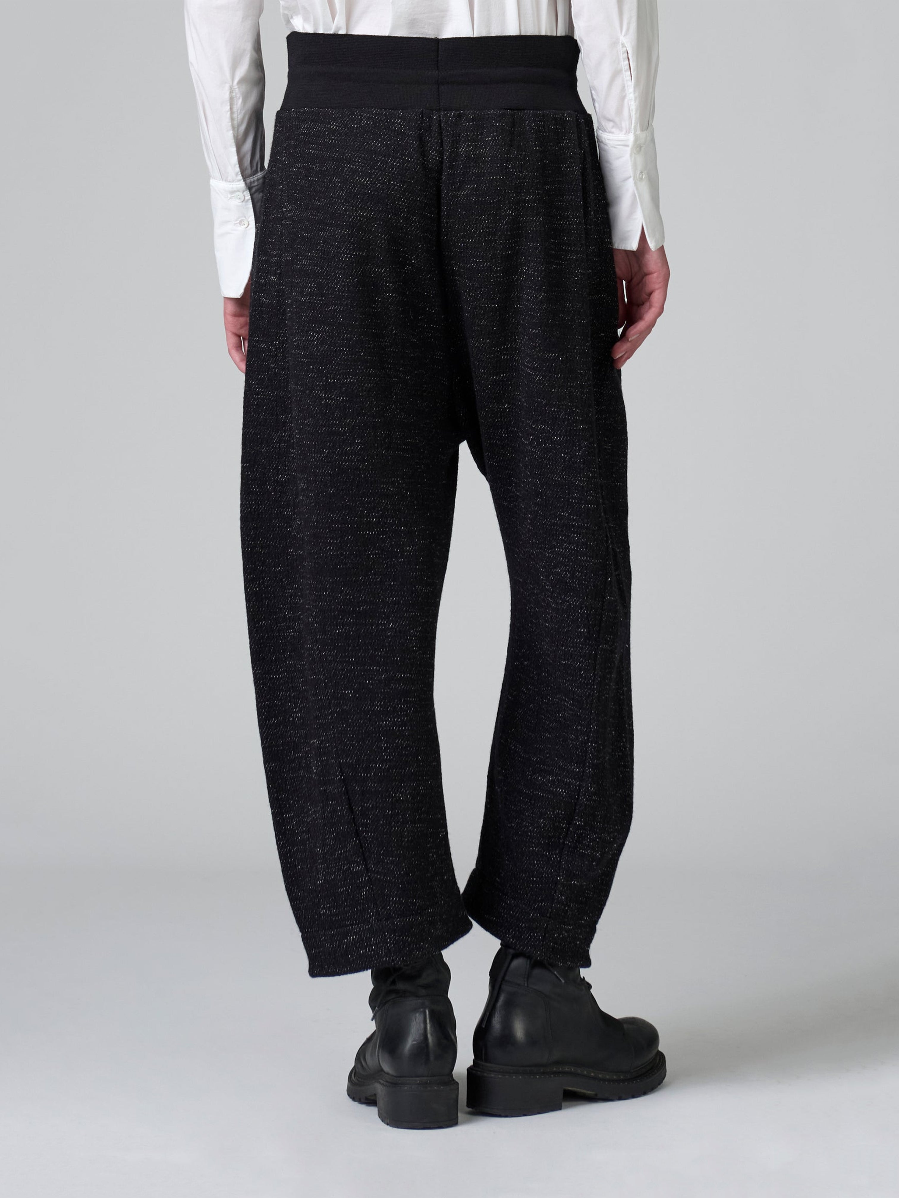 FLECK WOOL PANT BLACK