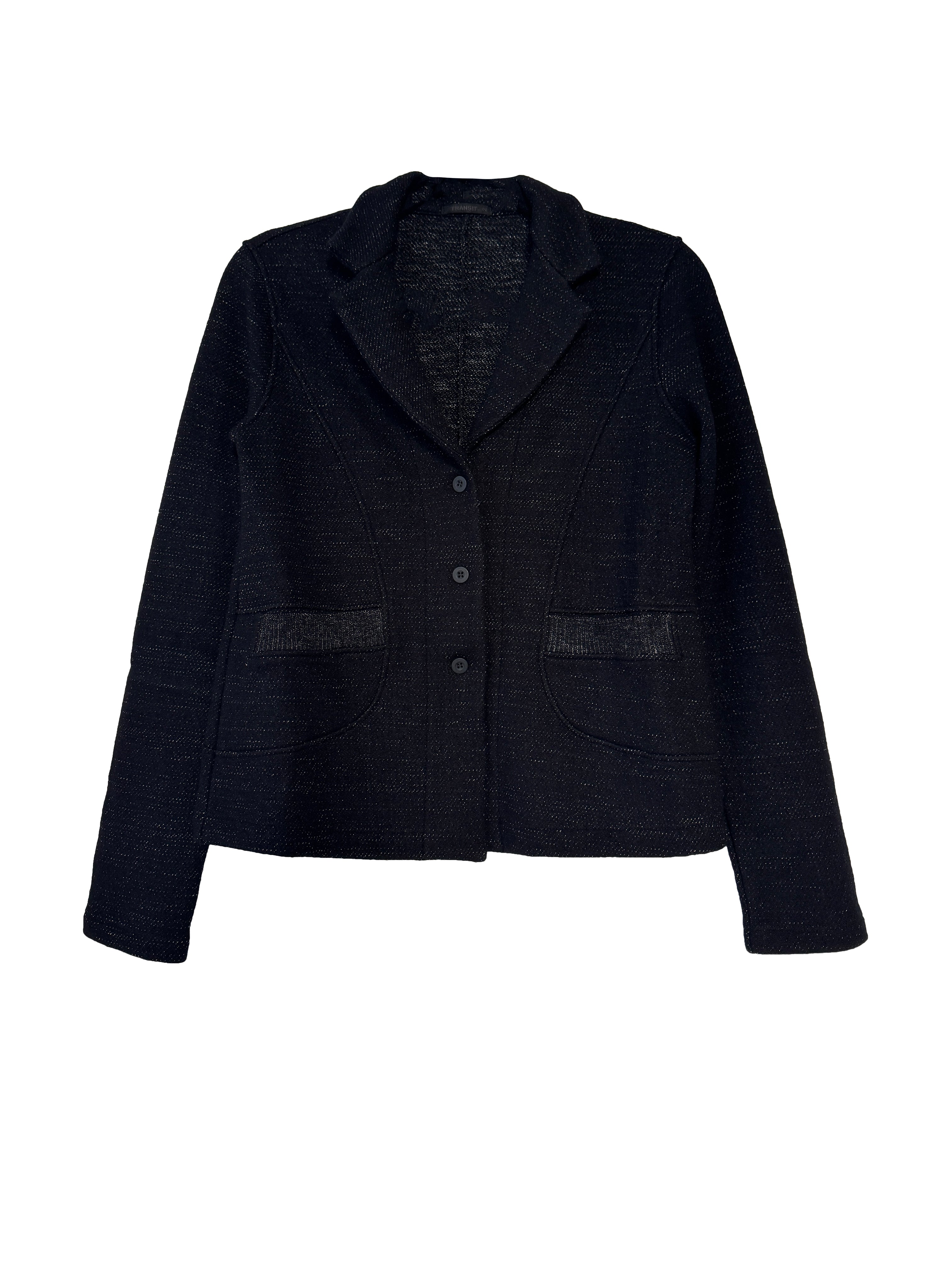 WOOL FLECK JACKET BLACK