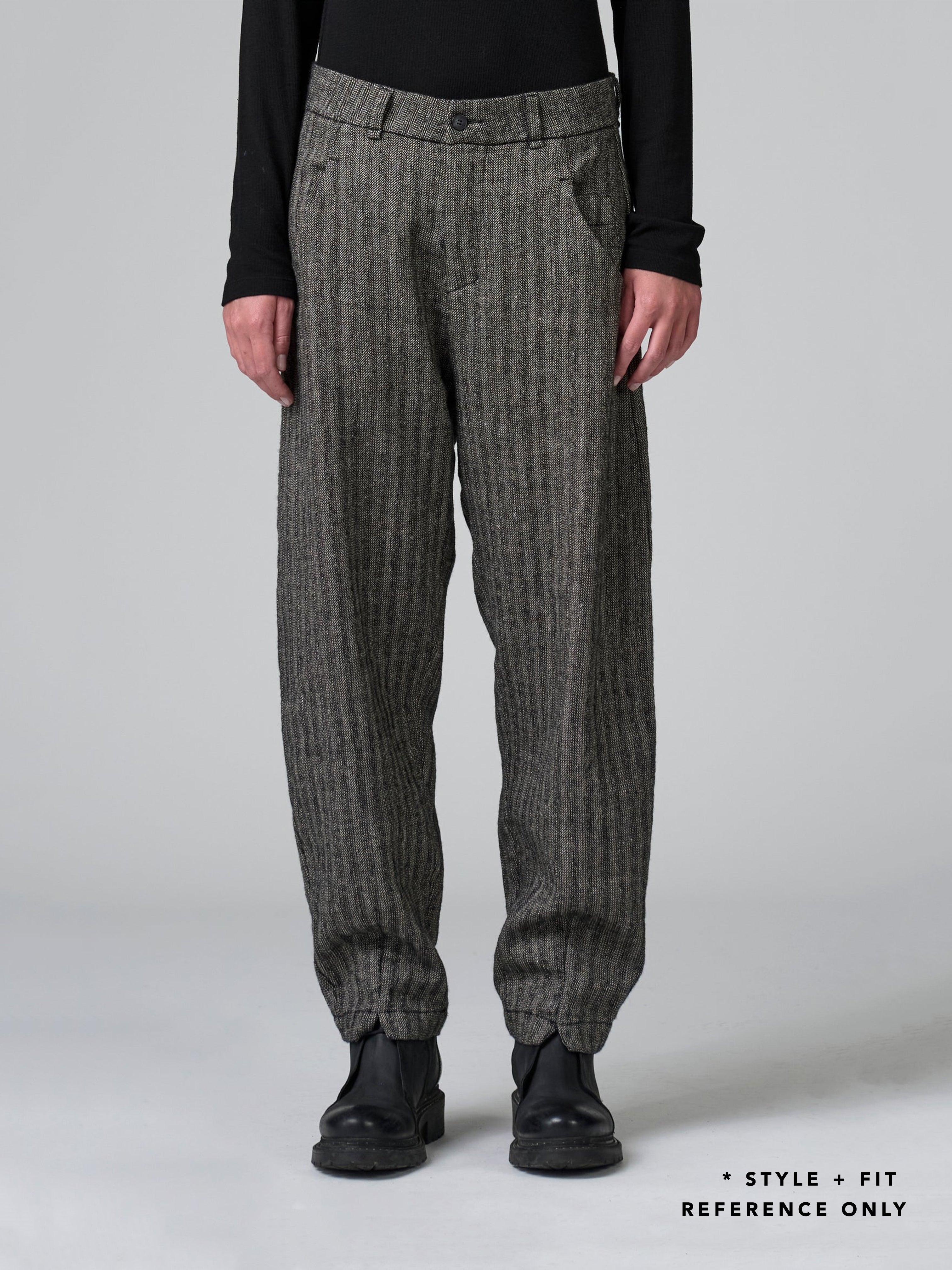 TEXTURAL SIGNATURE PANT CHALK