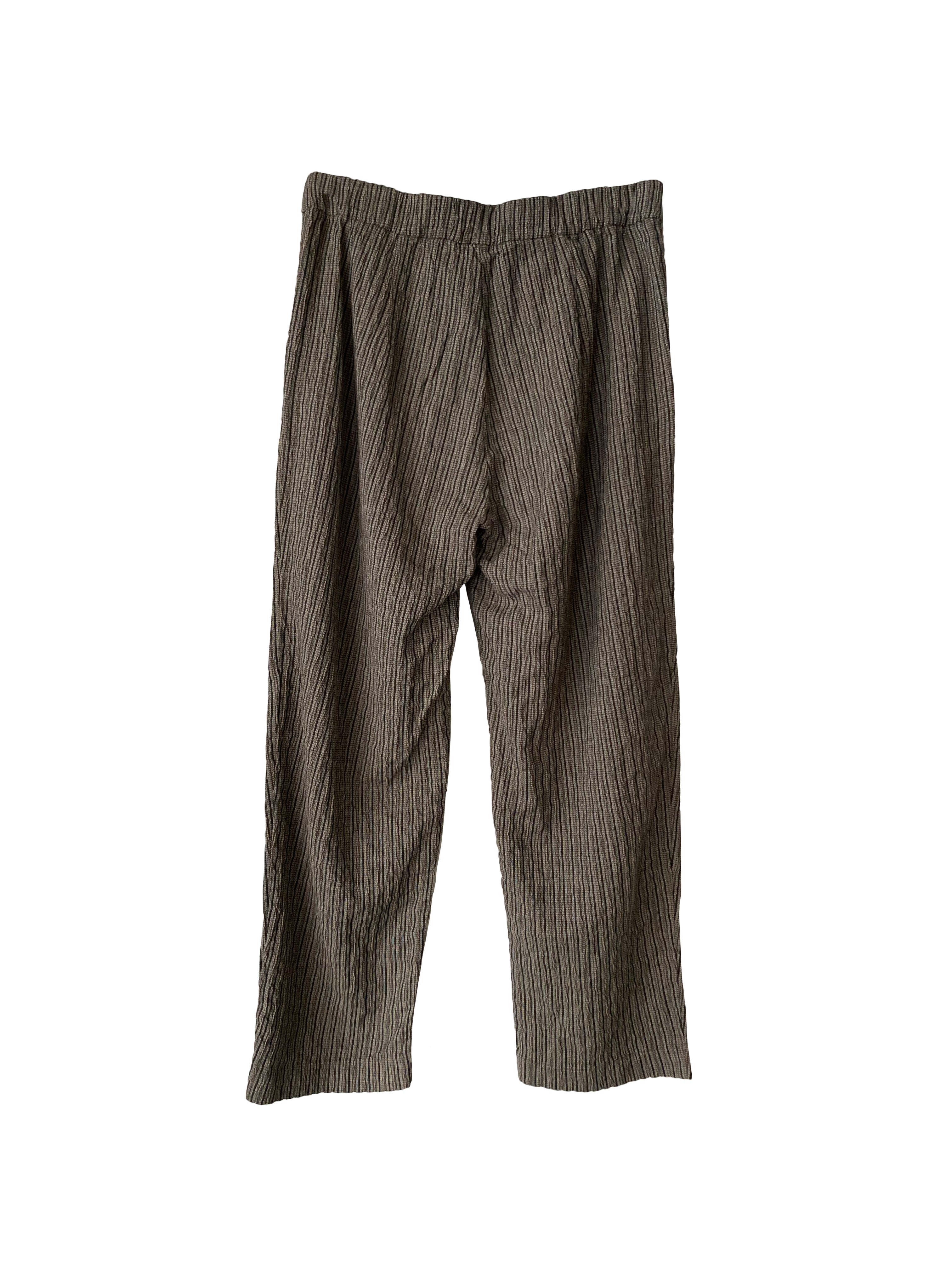 TEXTURED PANT TAUPE