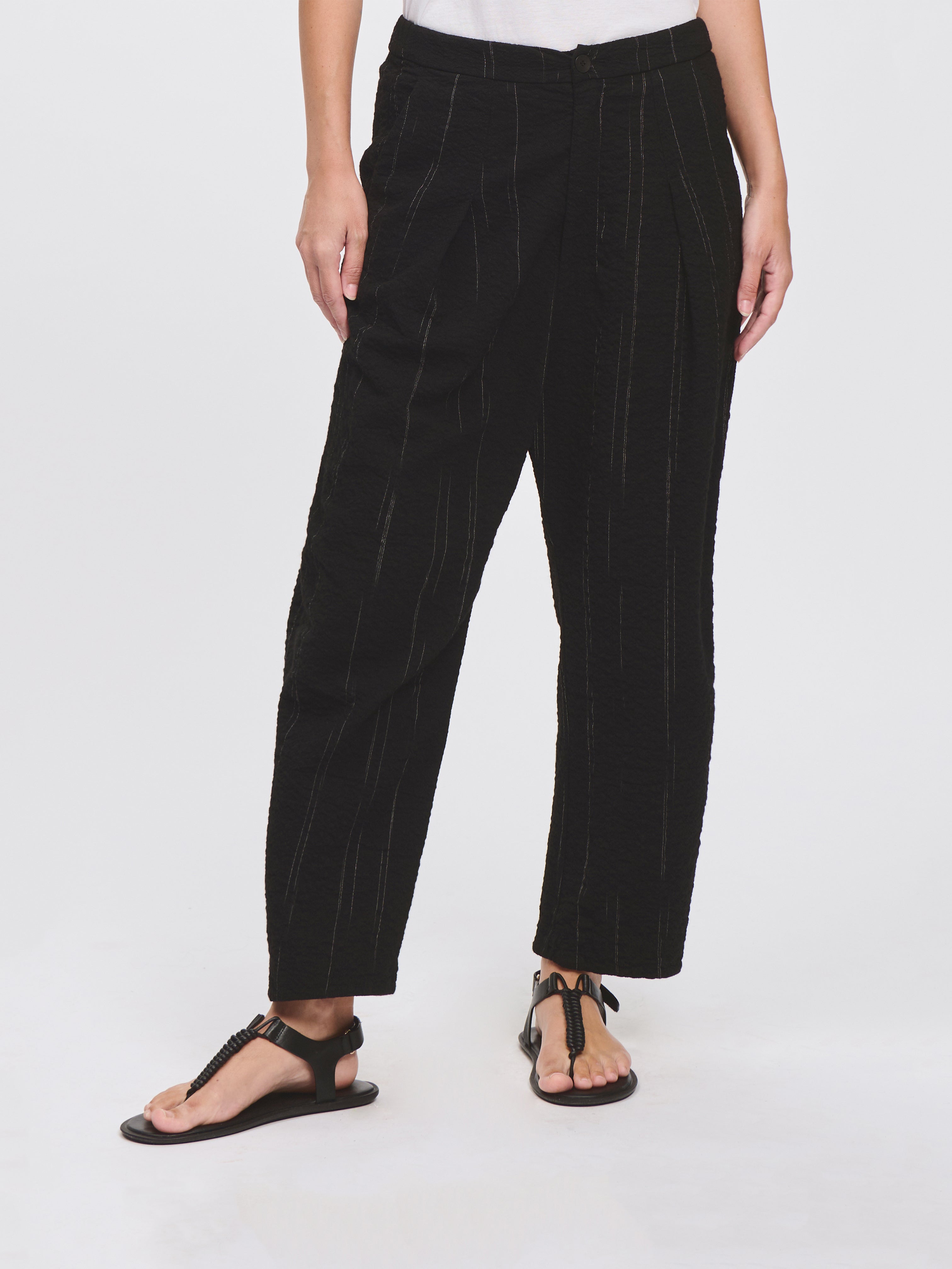 PANT PENCIL STRIPE BLACK