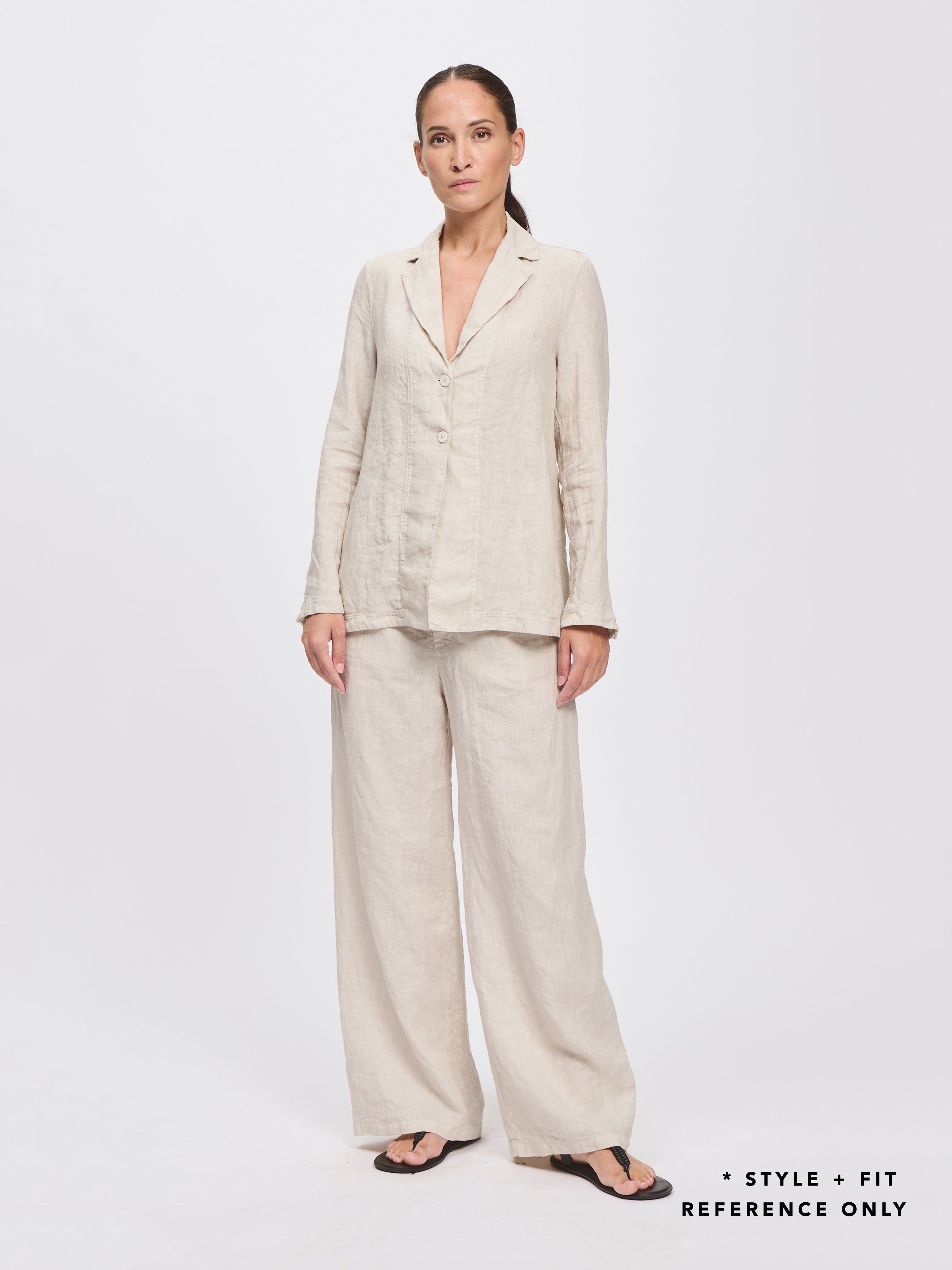 LINEN JACKET BLACK