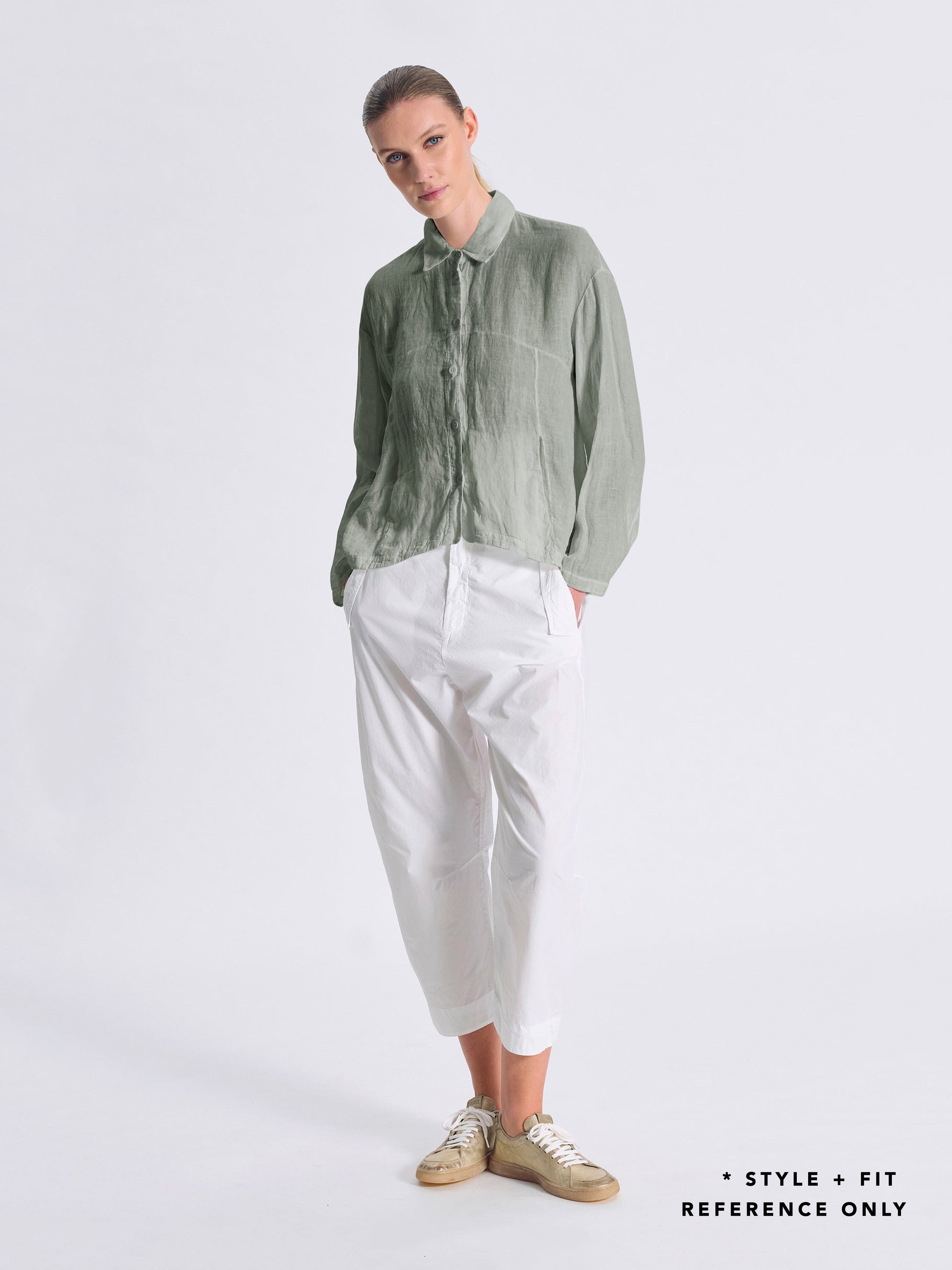 LINEN SHIRT BLUE SLATE