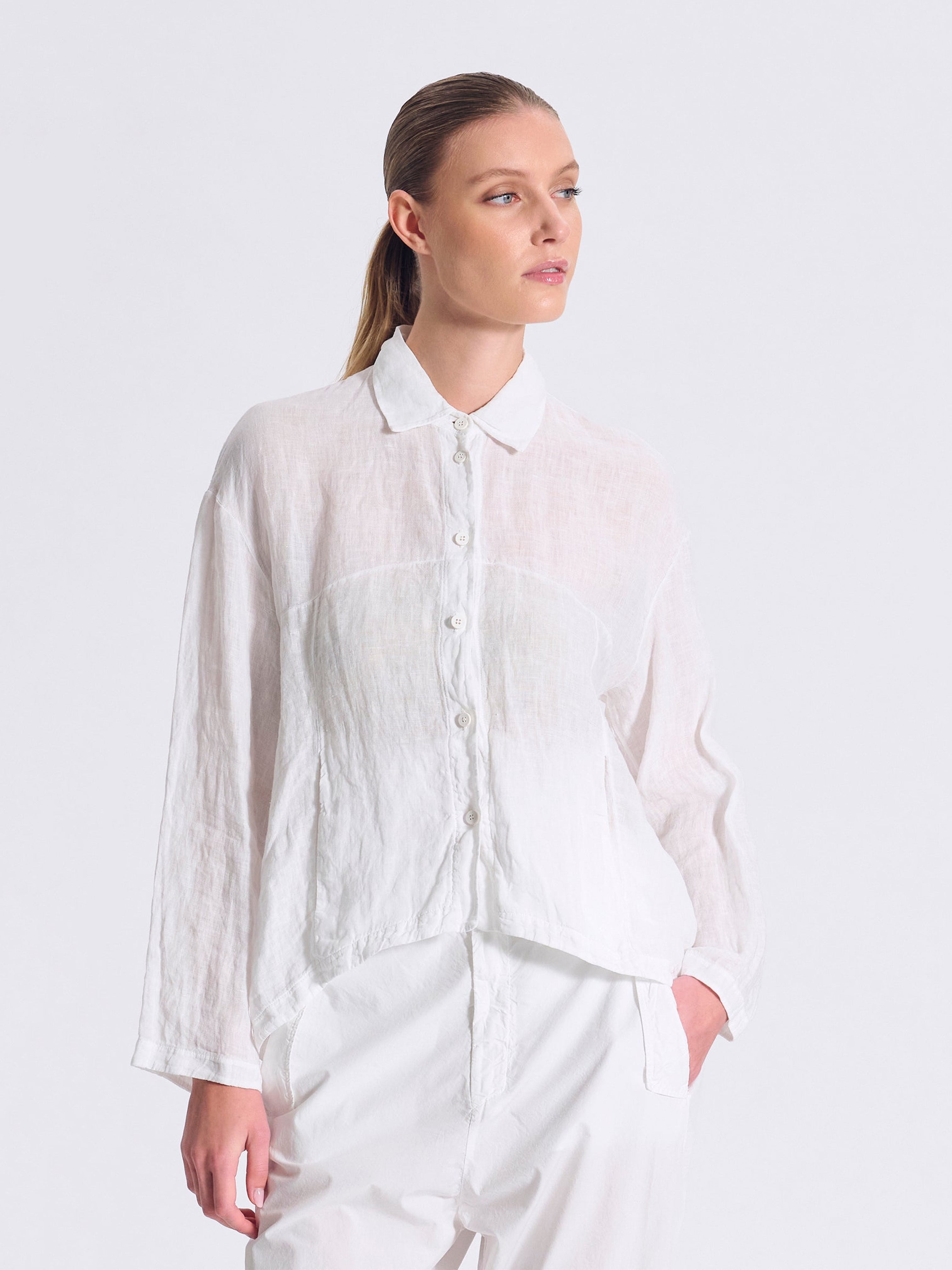 LINEN SHIRT WHITE