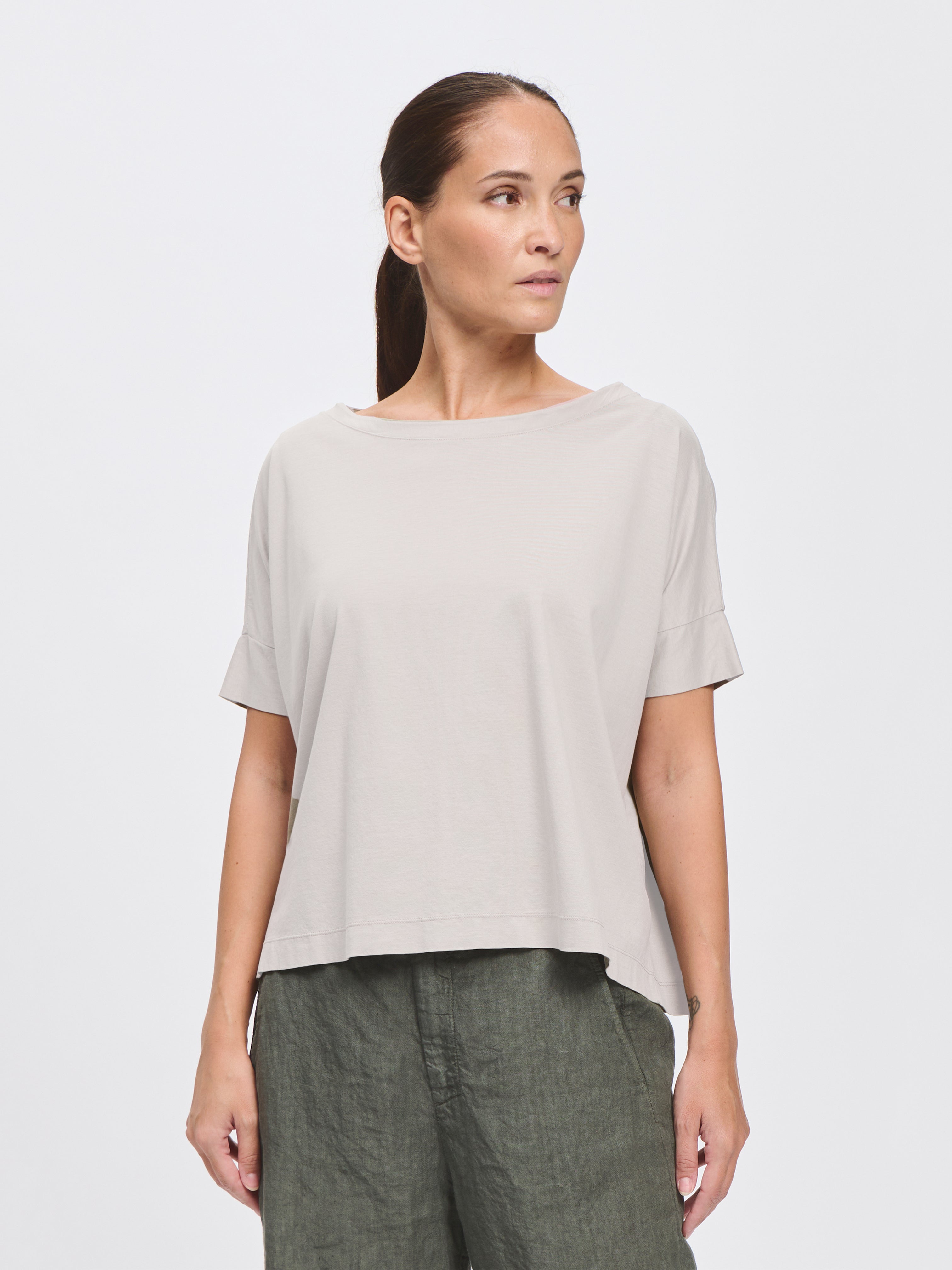 BOXY TEE CHALK