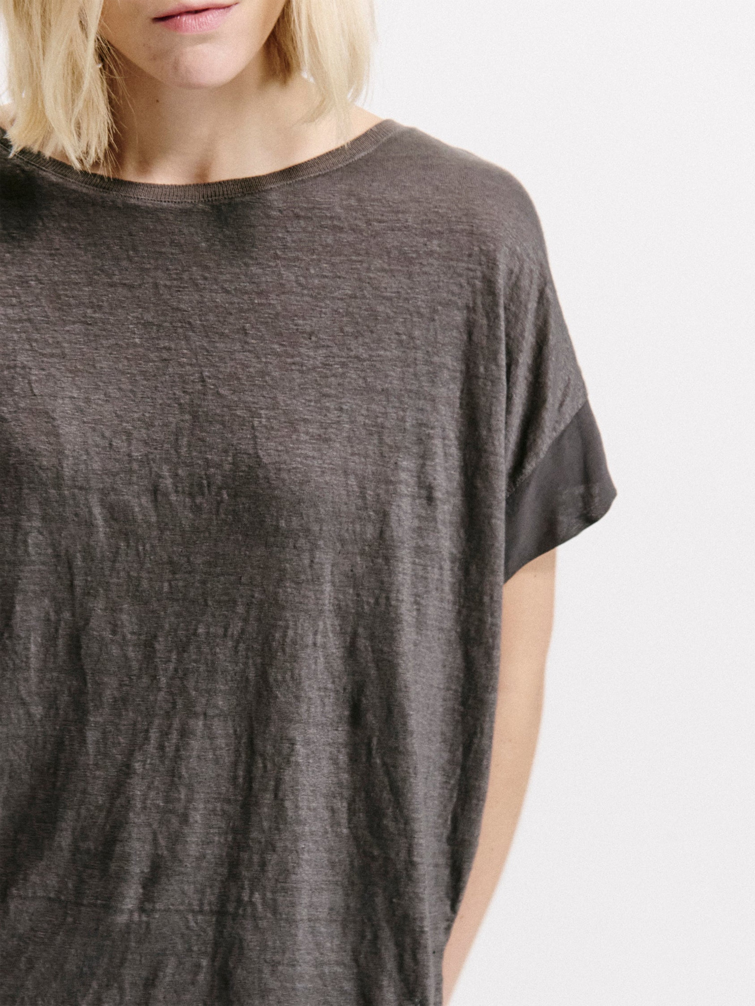 LINEN BOX TEE MUD