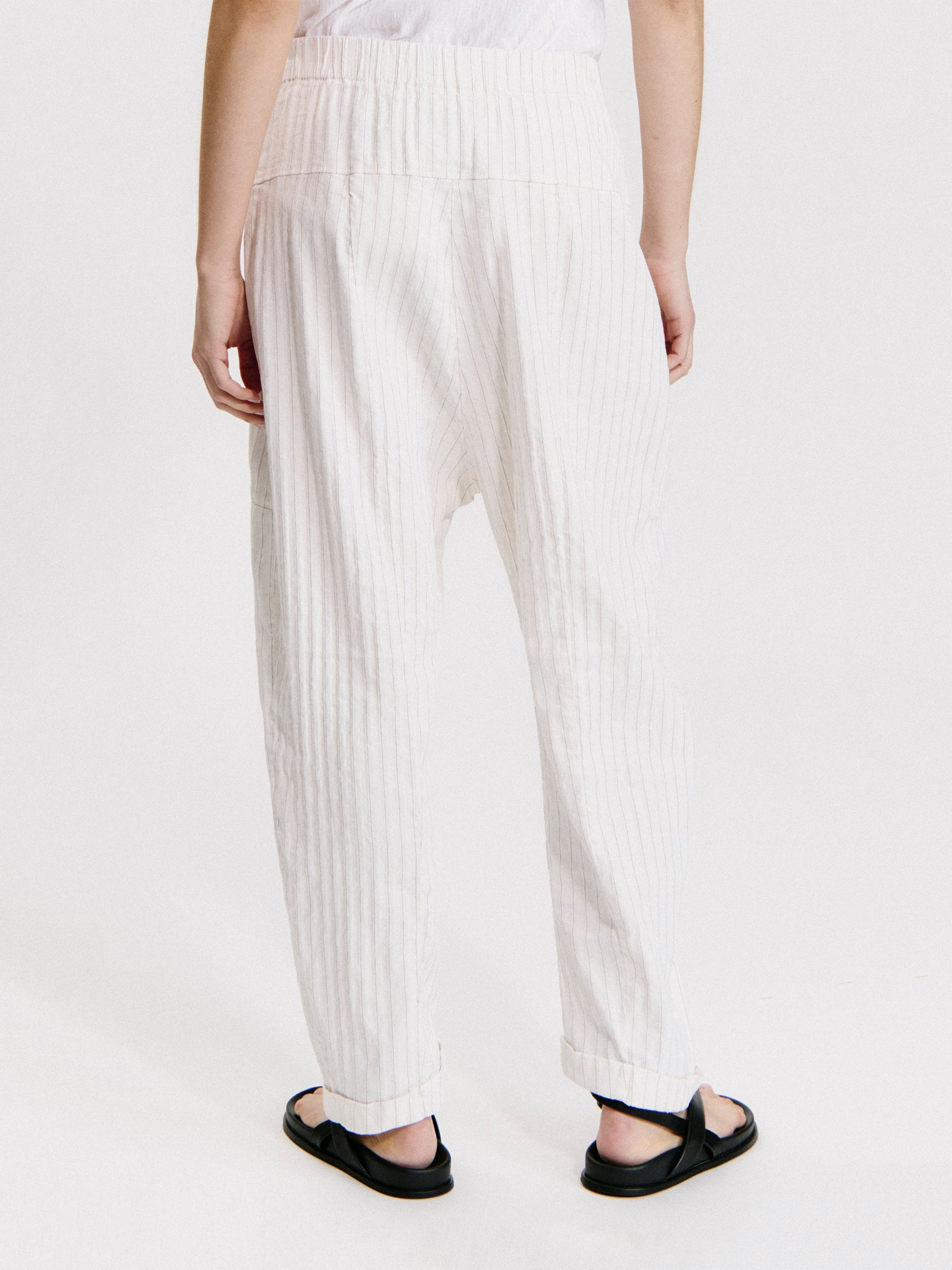 PINSTRIPE PANT MILK