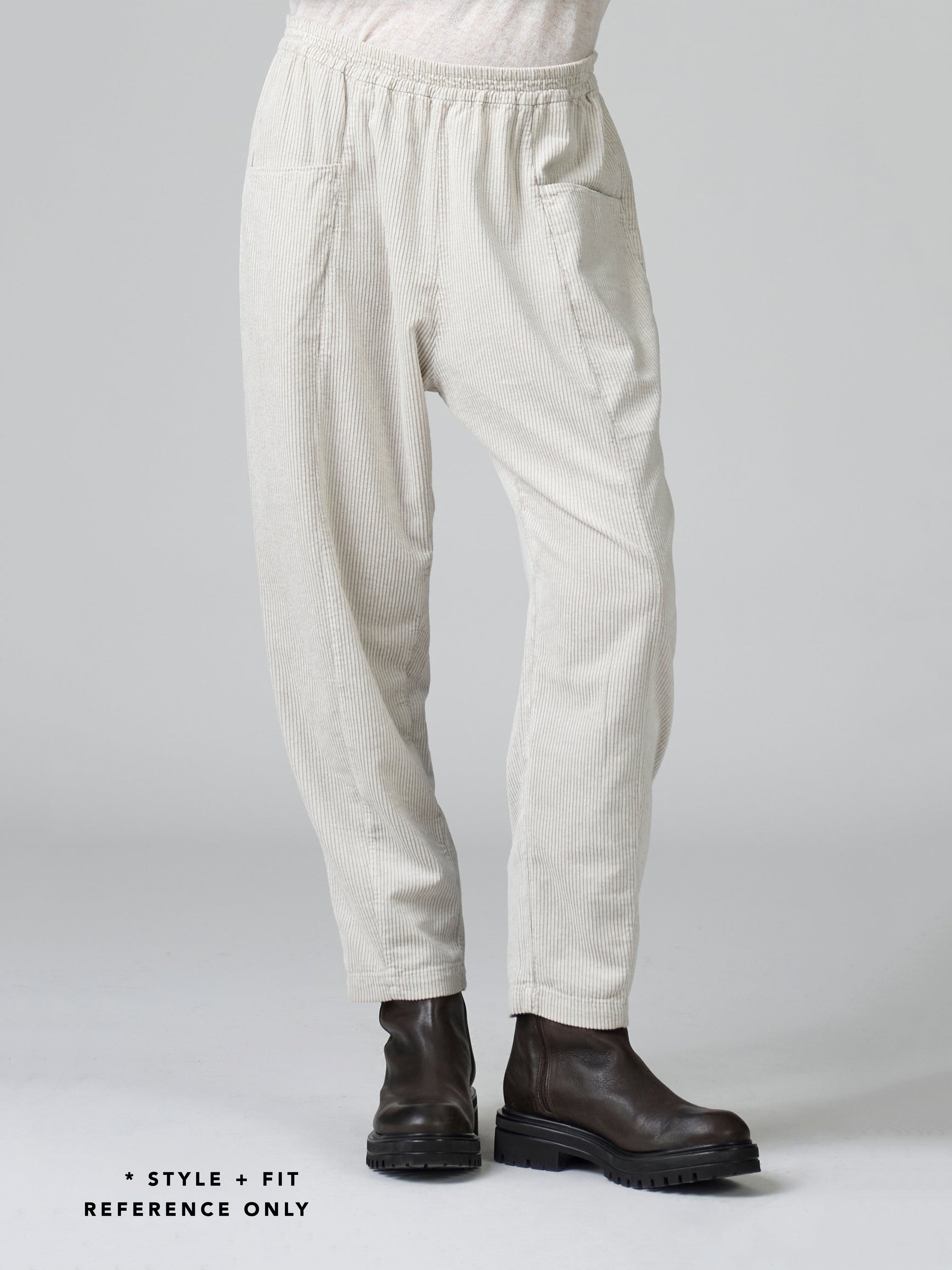 CORD PANT STONE