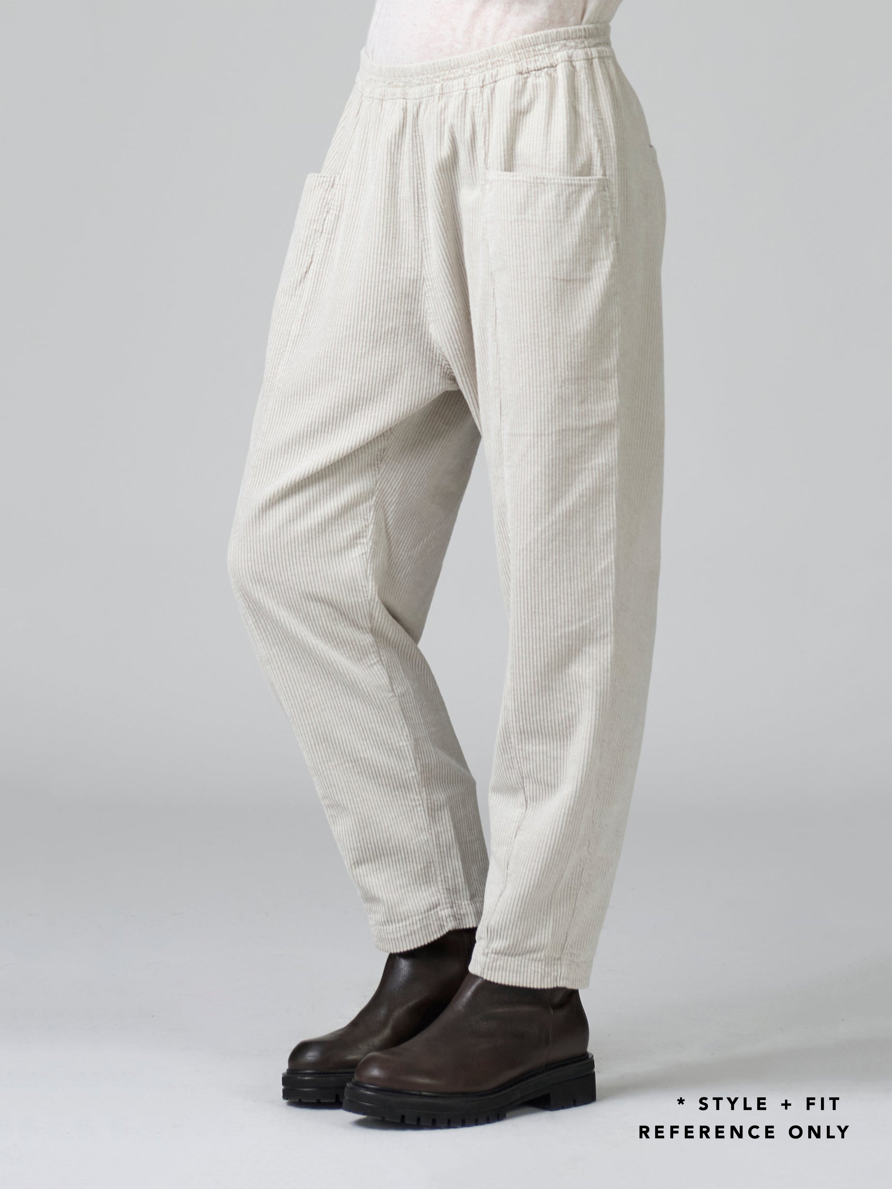 CORD PANT STONE