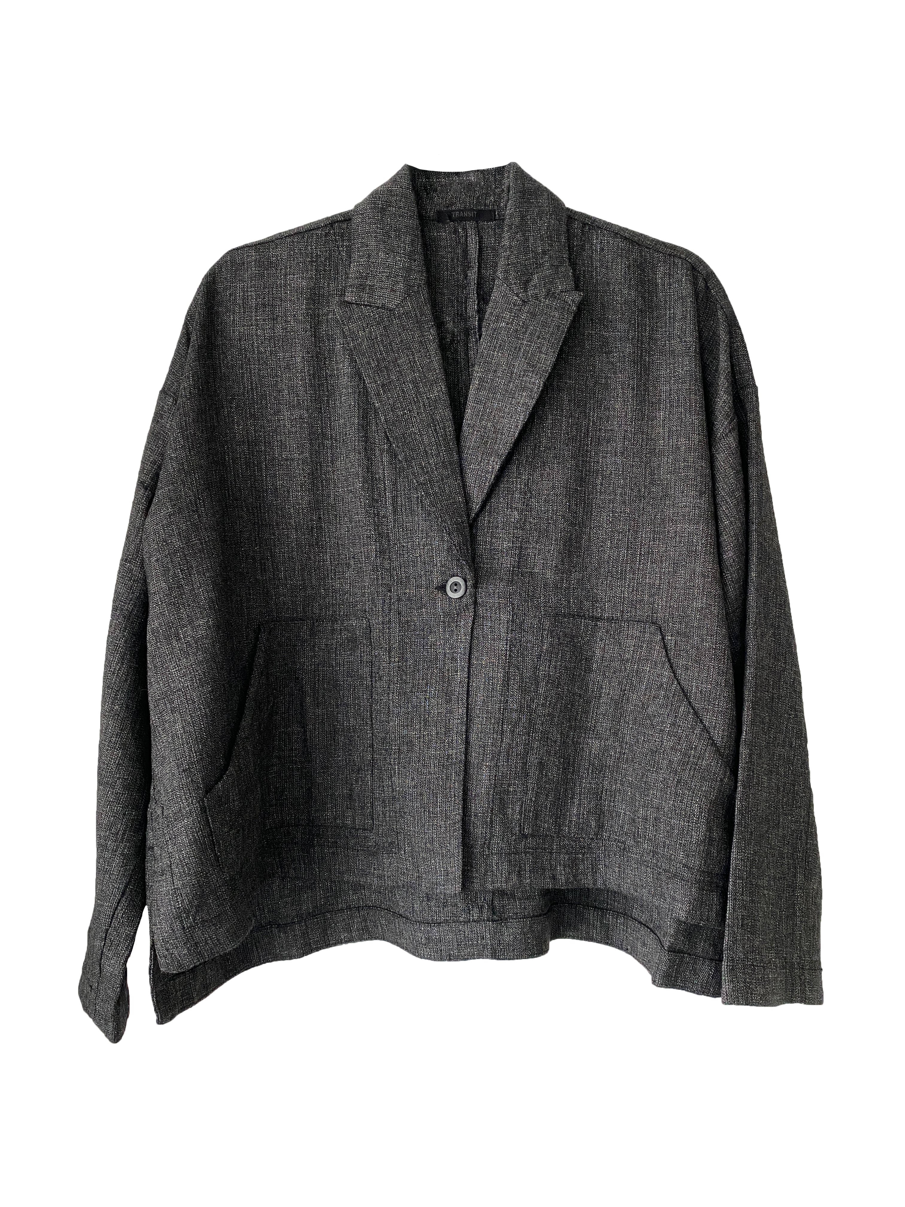 RELAXED JACKET CHARCOAL