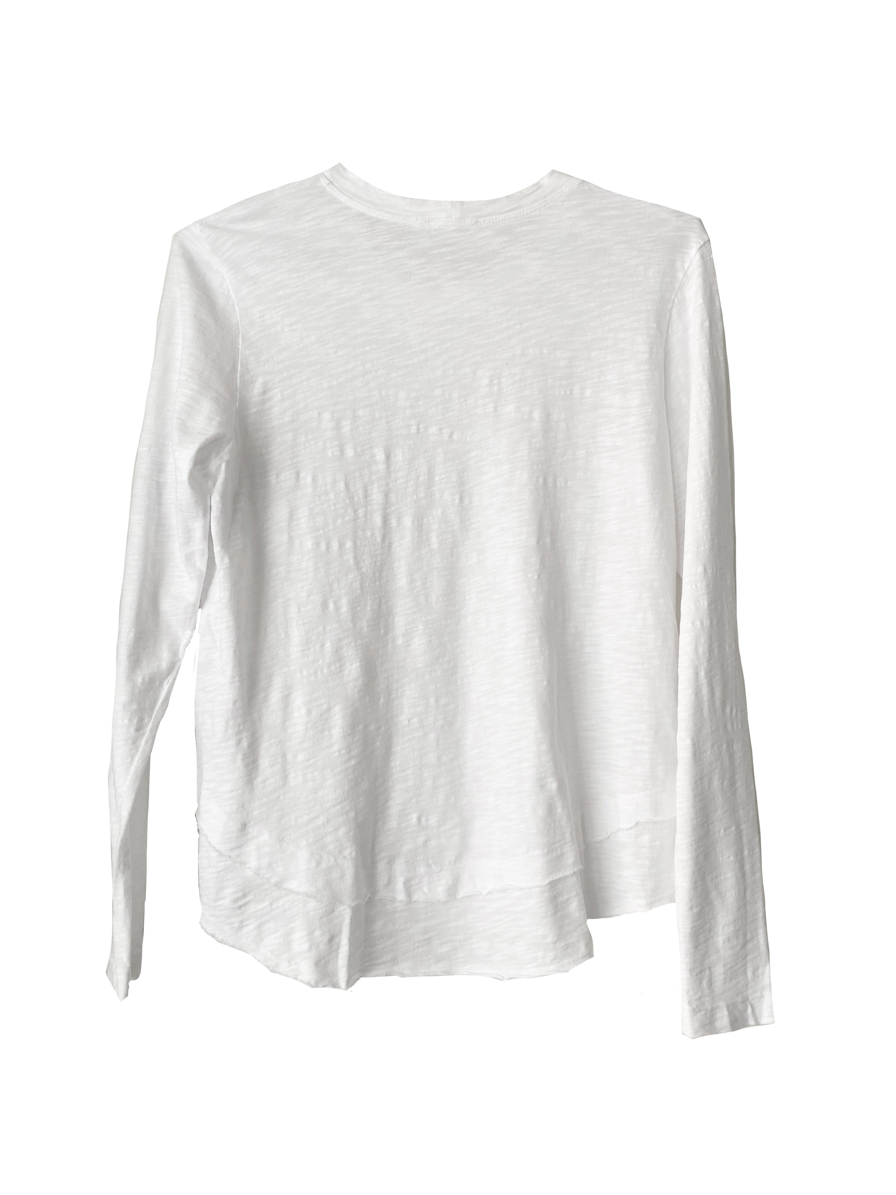 MOCK LAYER L/S T SHIRT WHITE