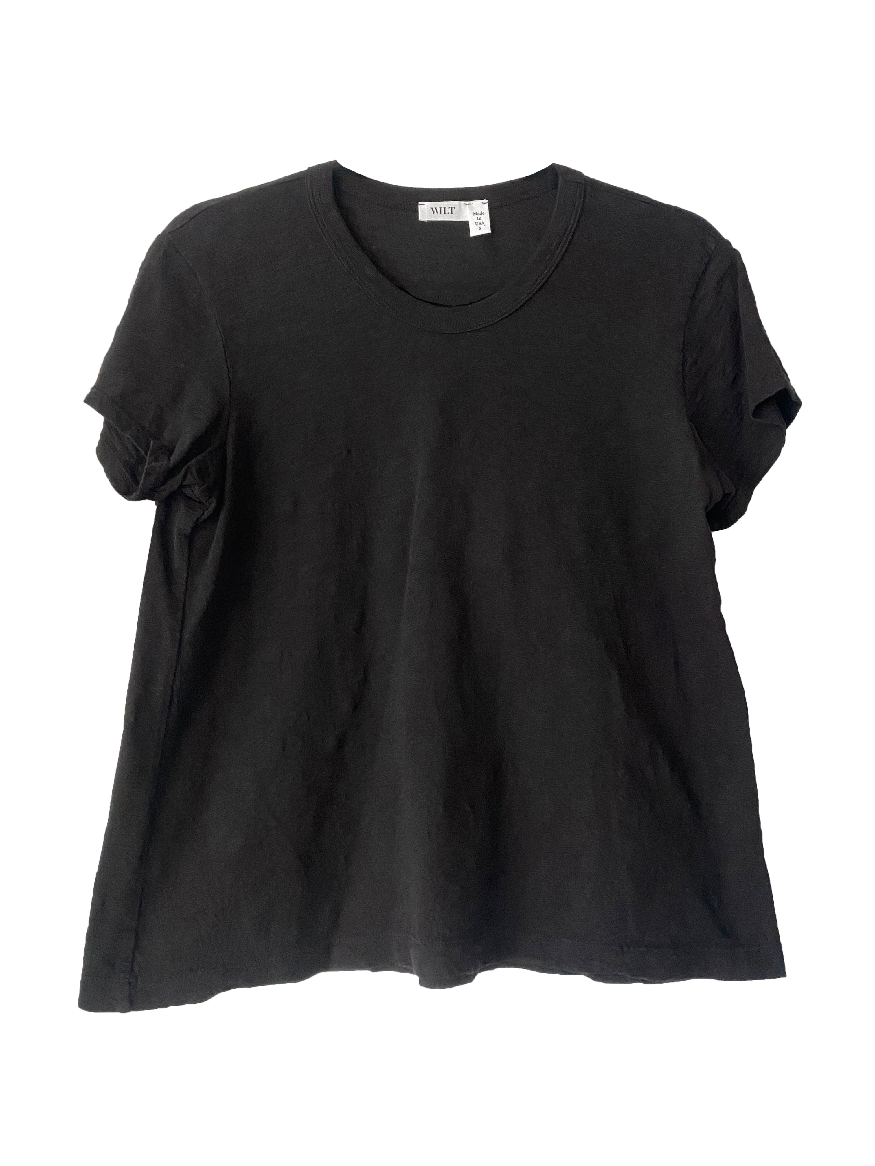 BASIC CREW S/S T SHIRT BLACK
