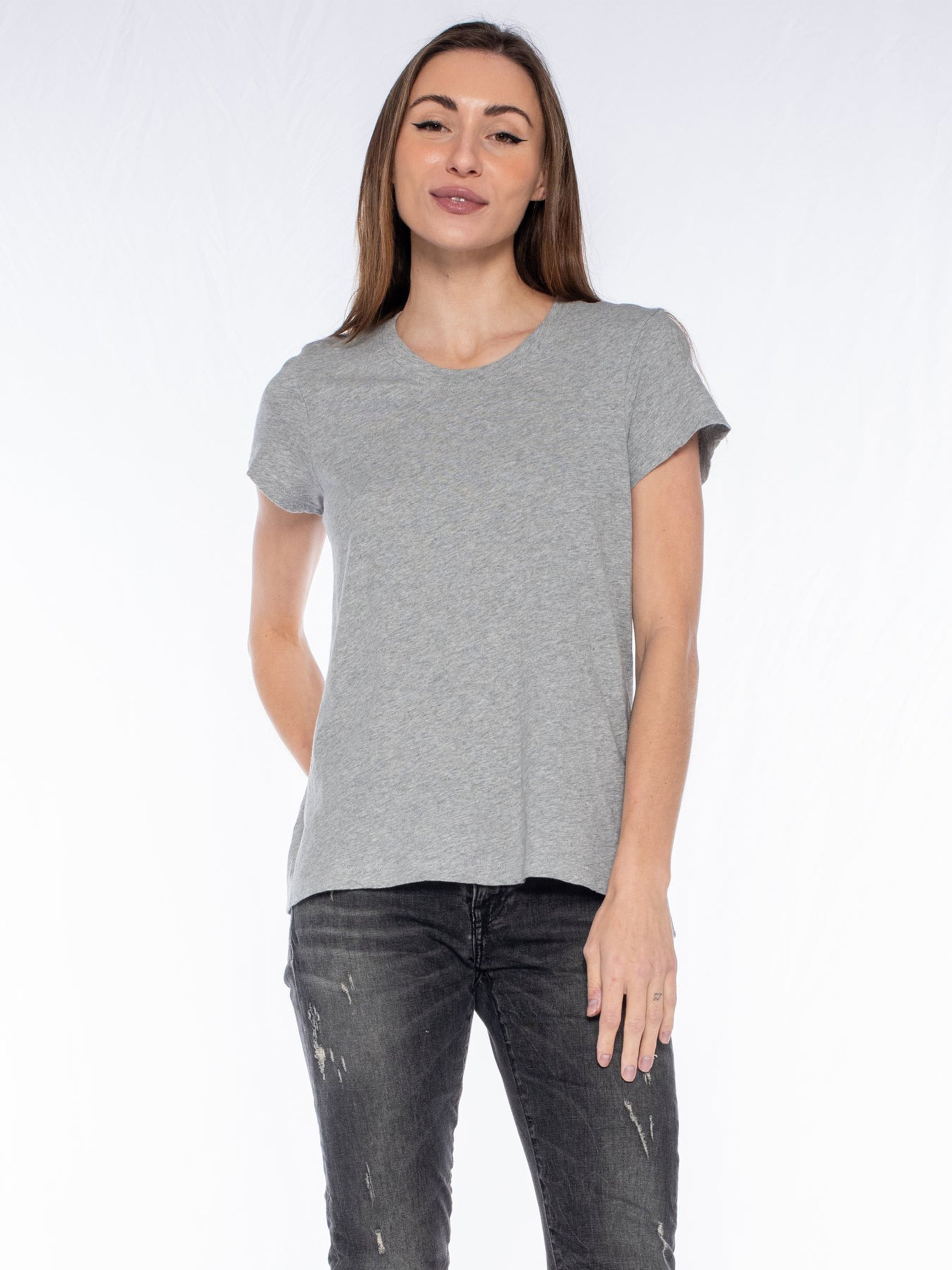 THE BOY S/S T SHIRT GREY HEATHER