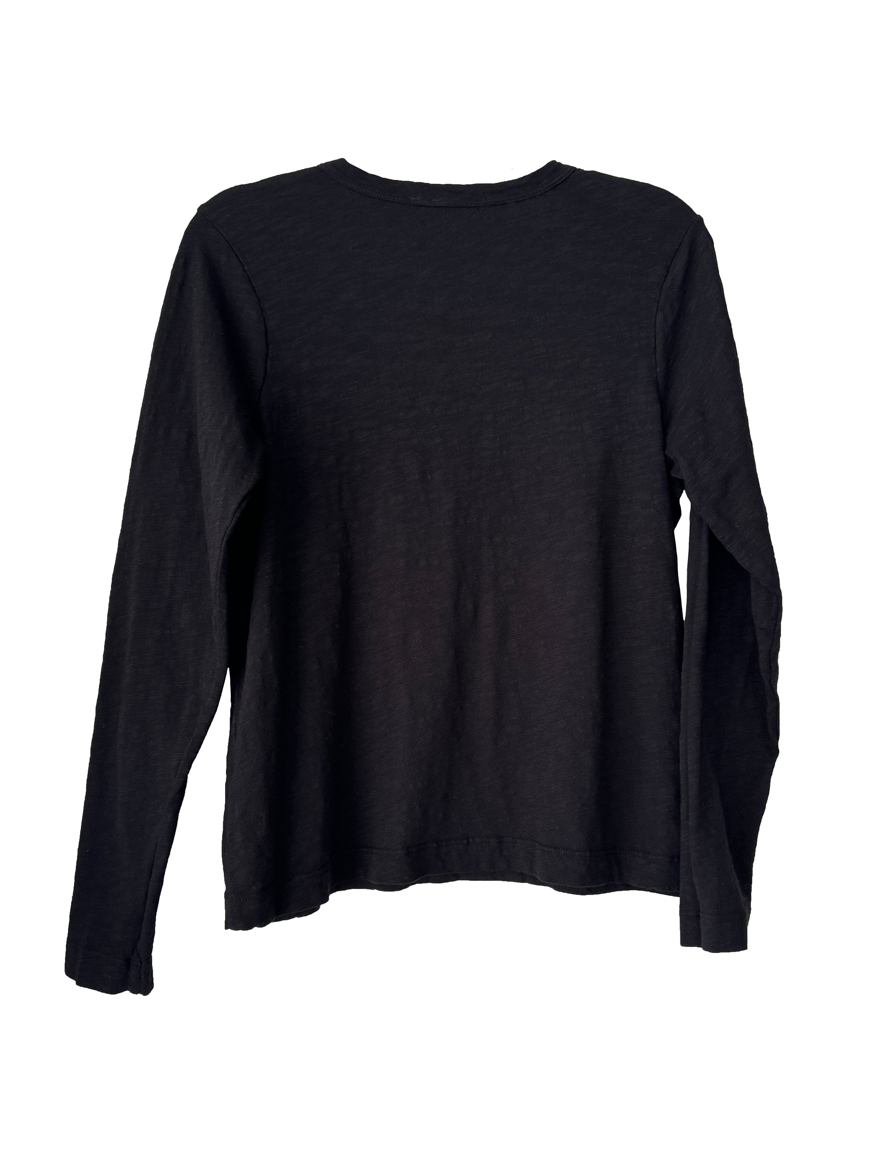 BASIC CREW L/S T SHIRT BLACK