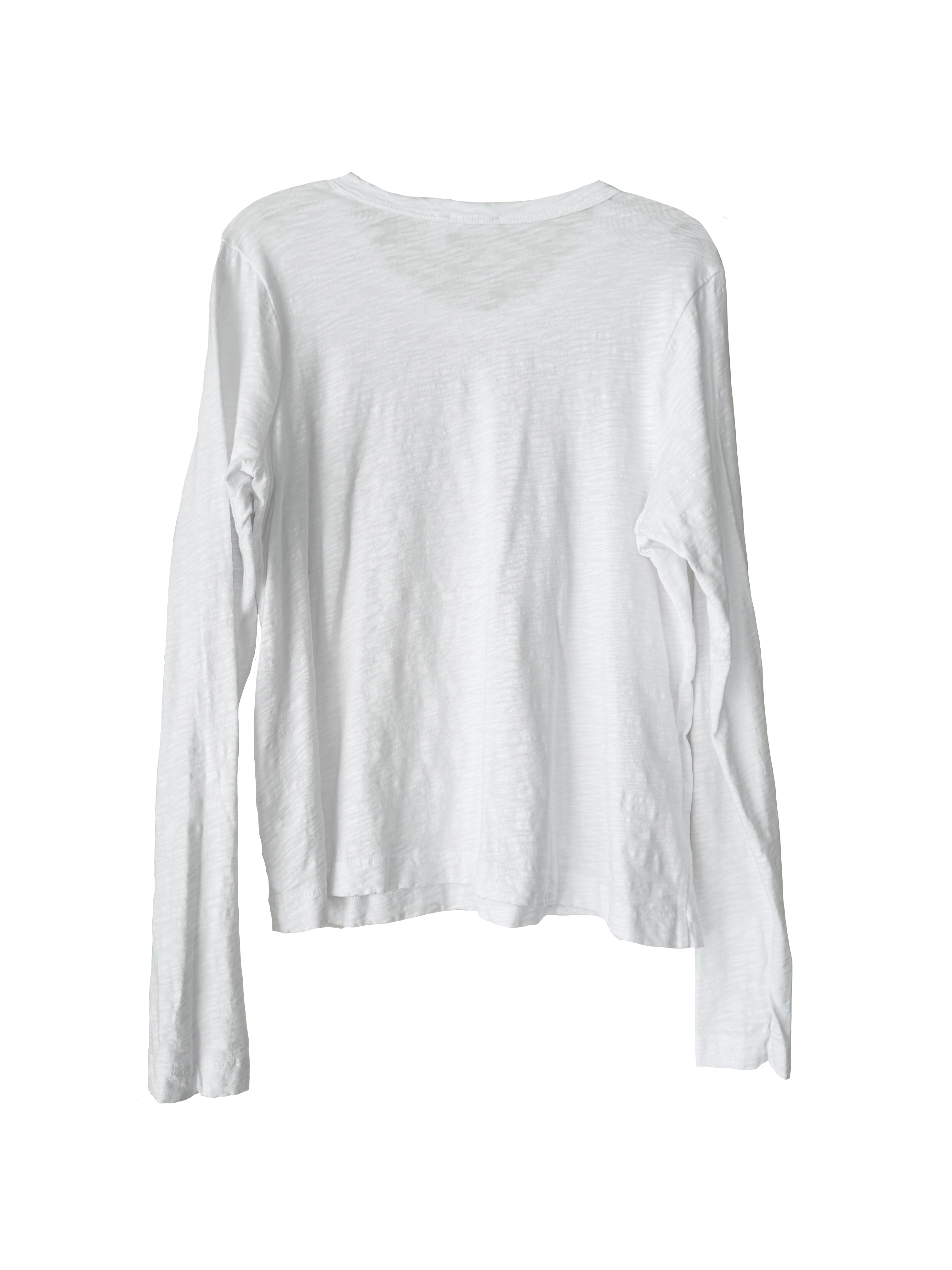 BASIC CREW L/S T SHIRT WHITE