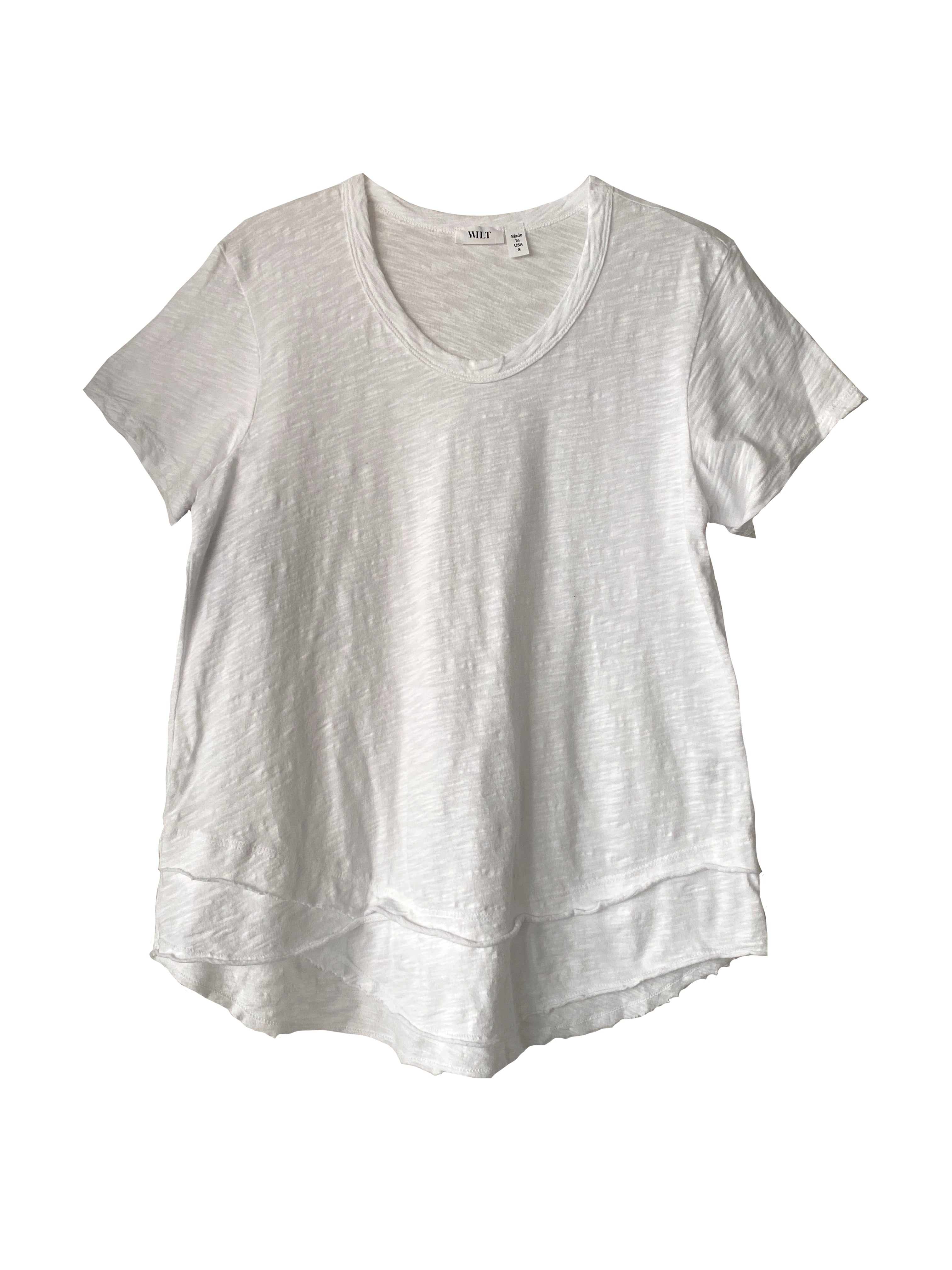 MOCK LAYER S/S T SHIRT WHITE