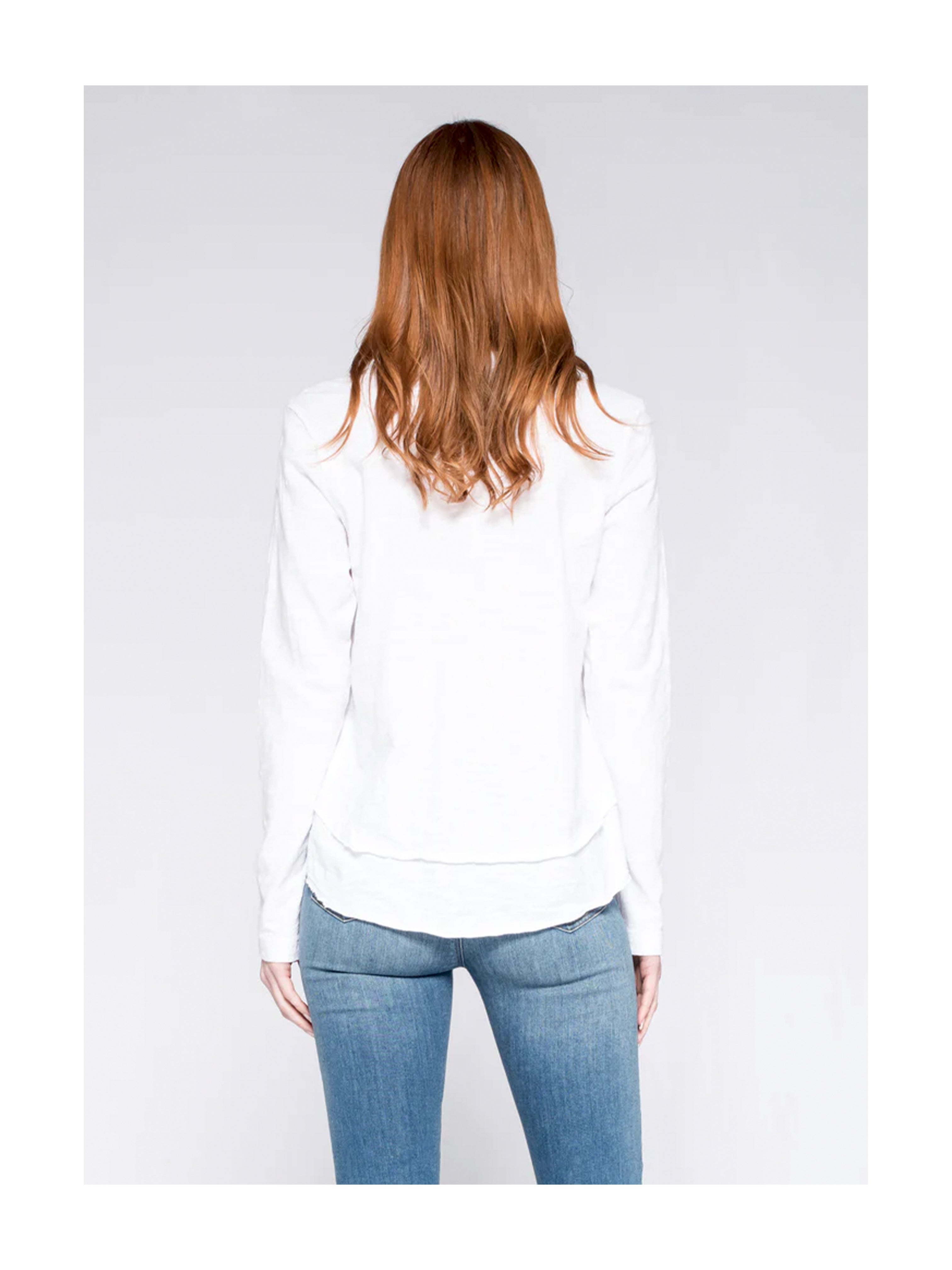 MOCK LAYER L/S T SHIRT WHITE