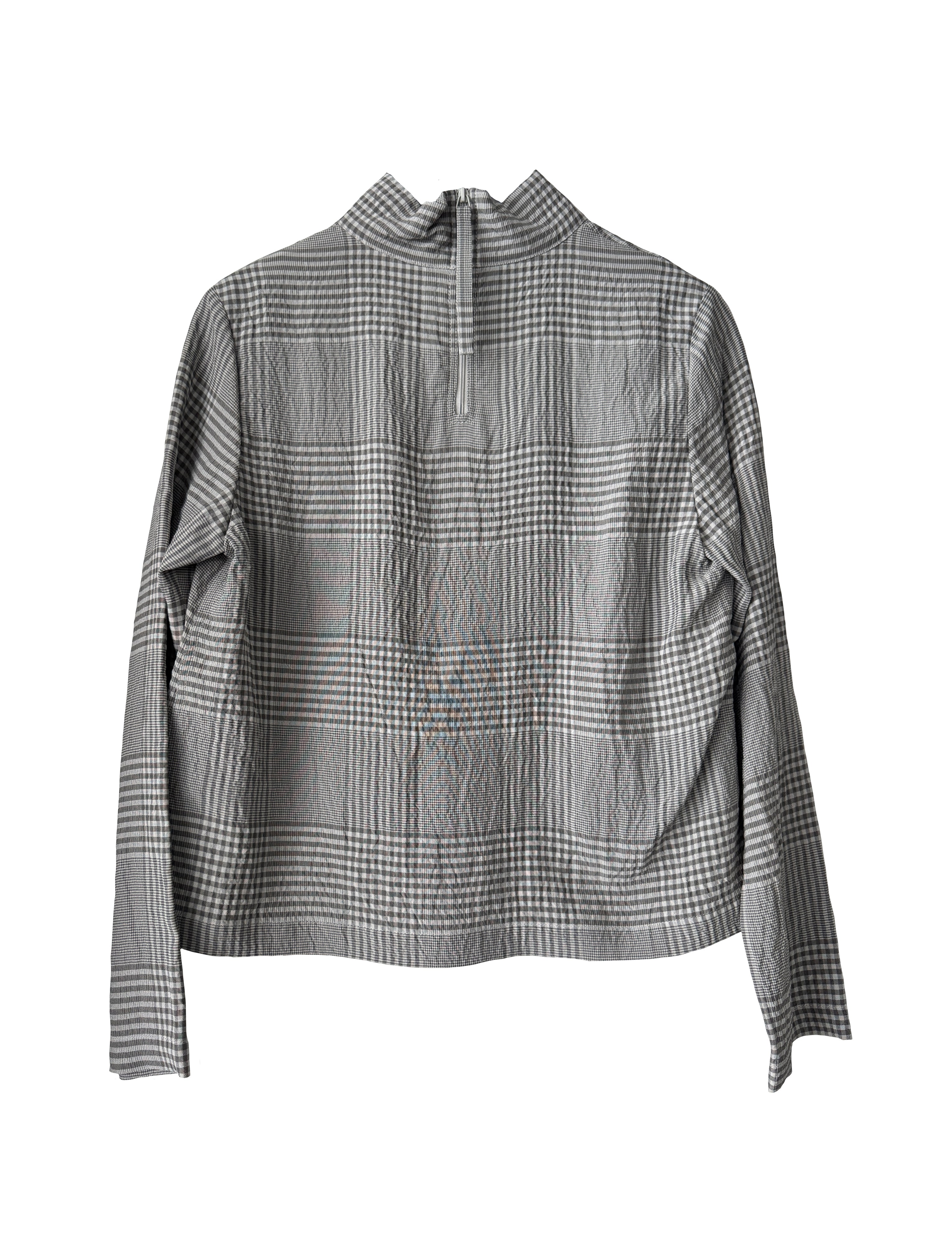 BRODY TOP GREY CHECK