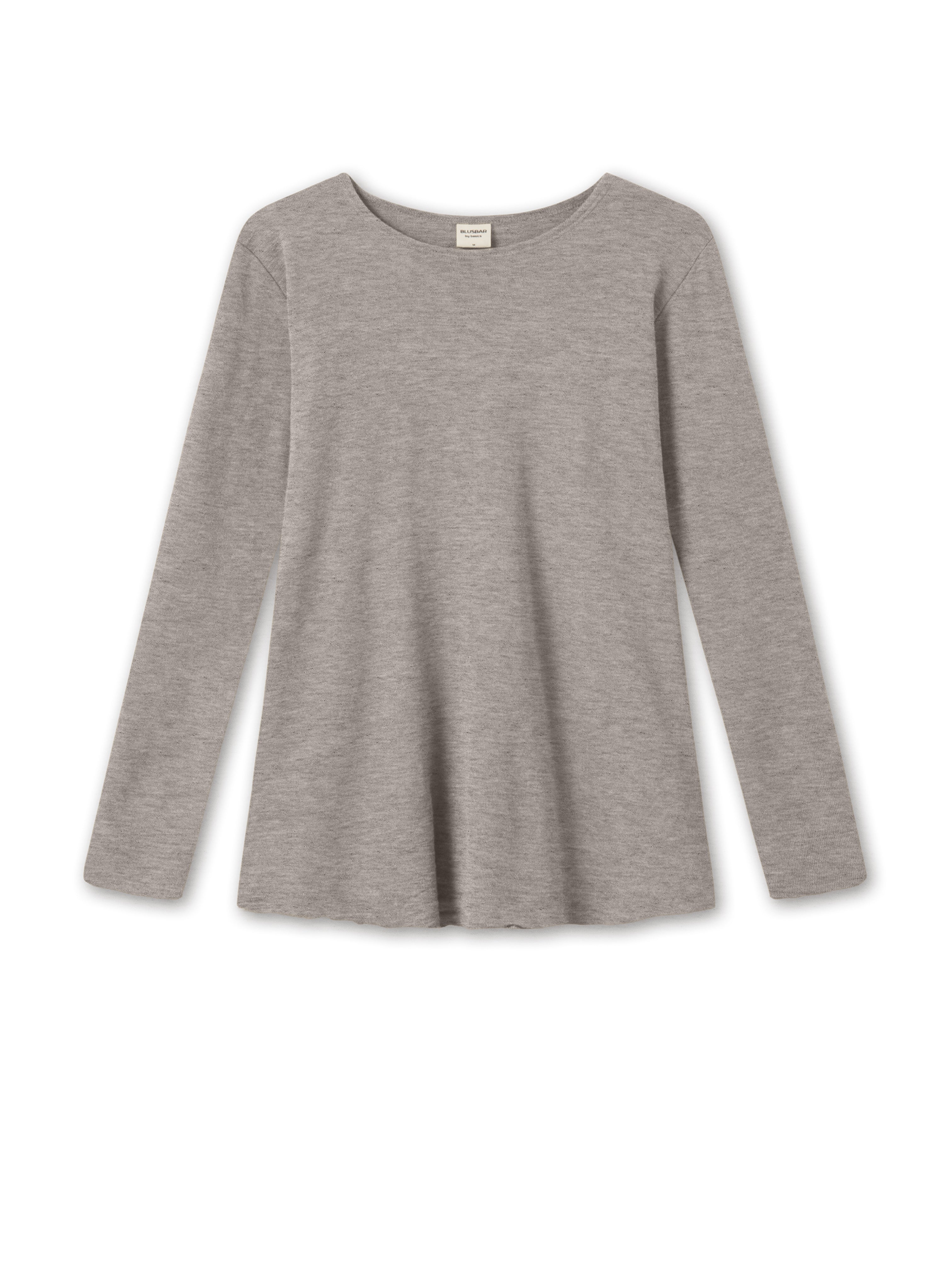 A LINE WOOL CREW ELEPHANT MELANGE
