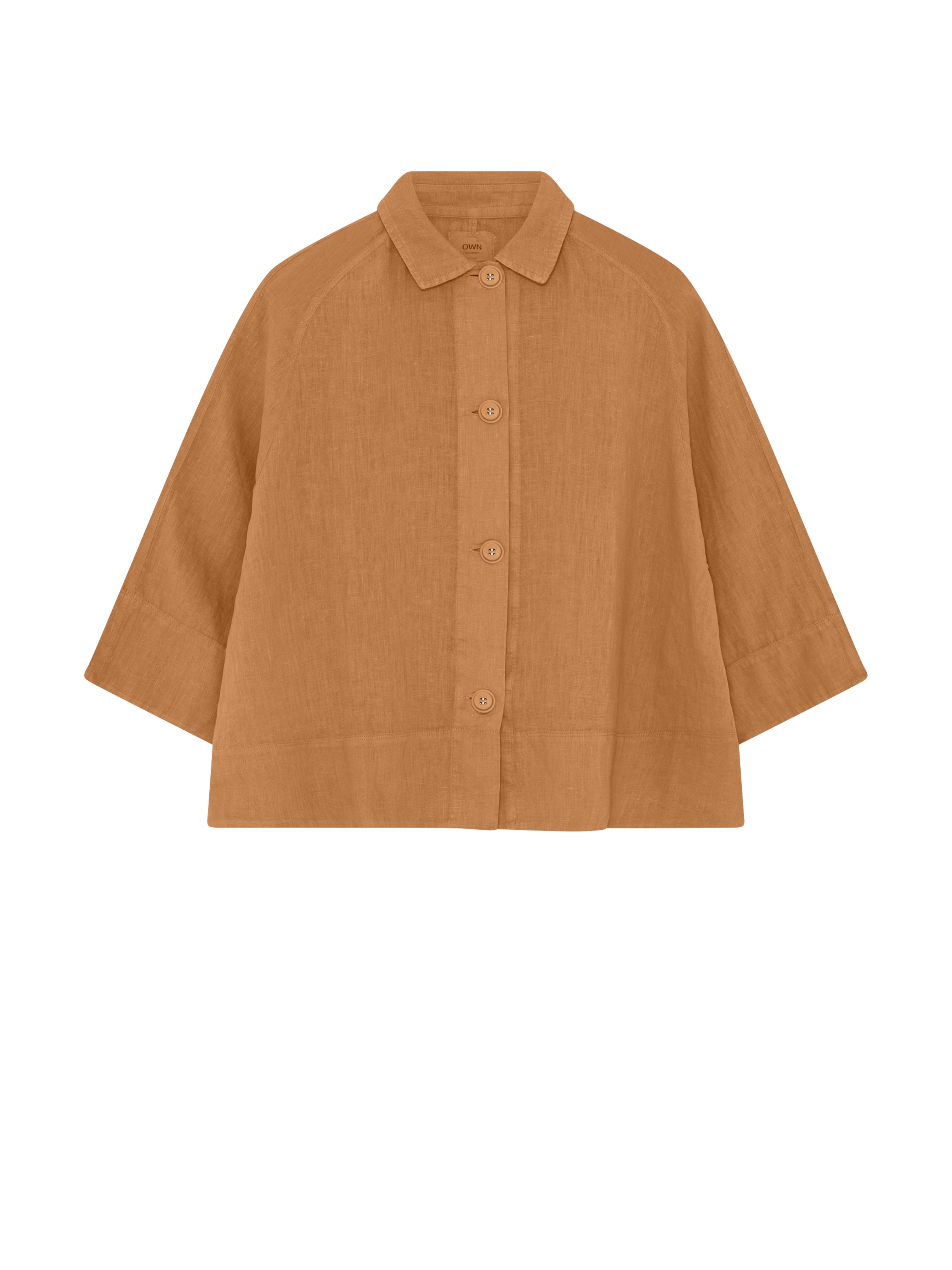 LINEN SHIRT PECAN