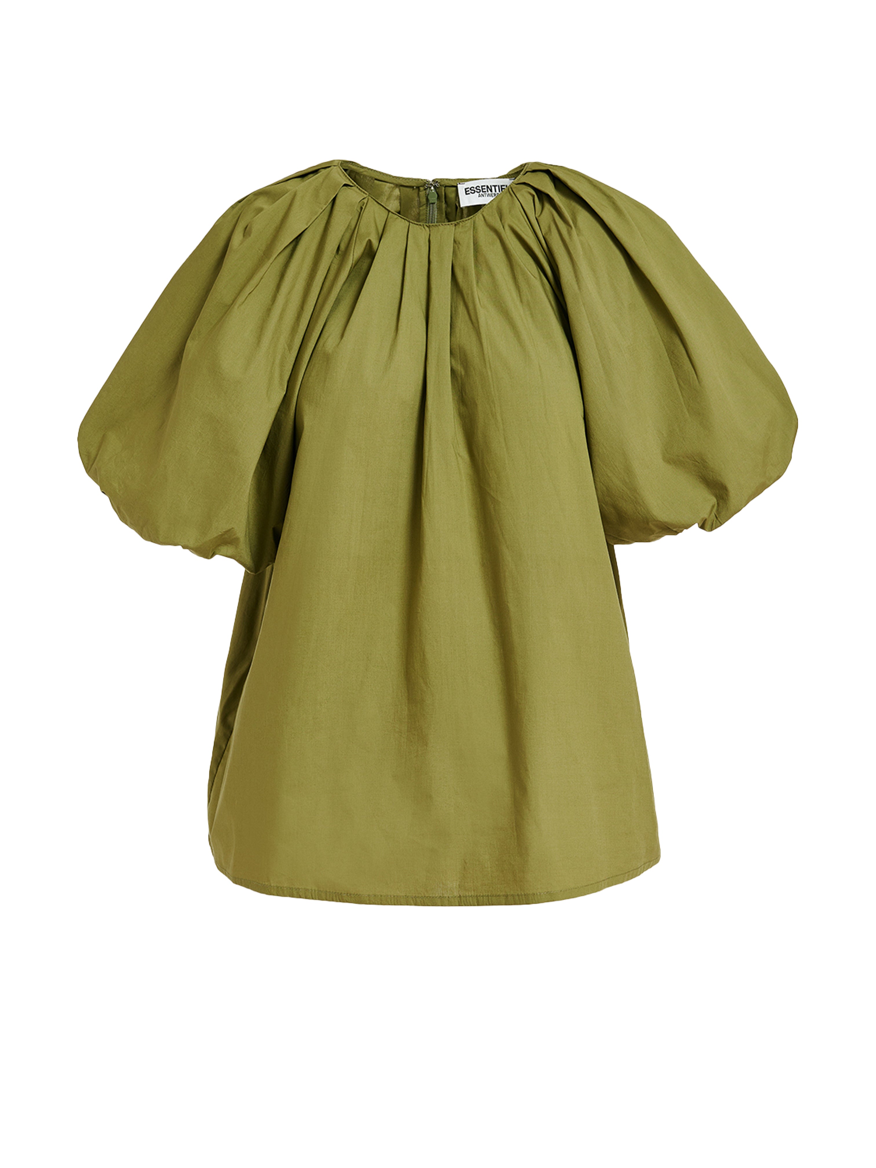 FAY PLAIN SHADOW OLIVE TOP