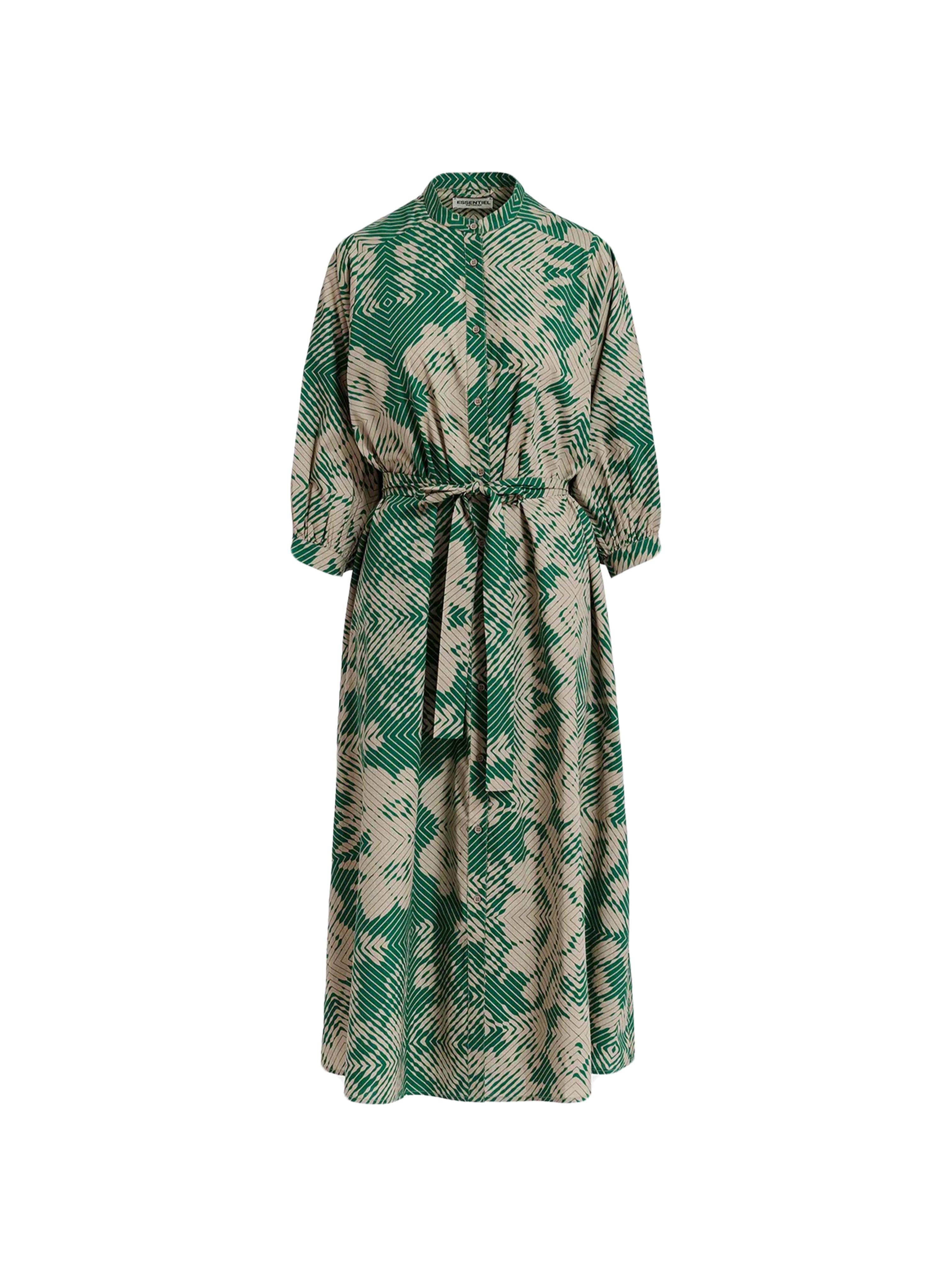 GUMBRELLO MAXI DRESS GREEN PRINT