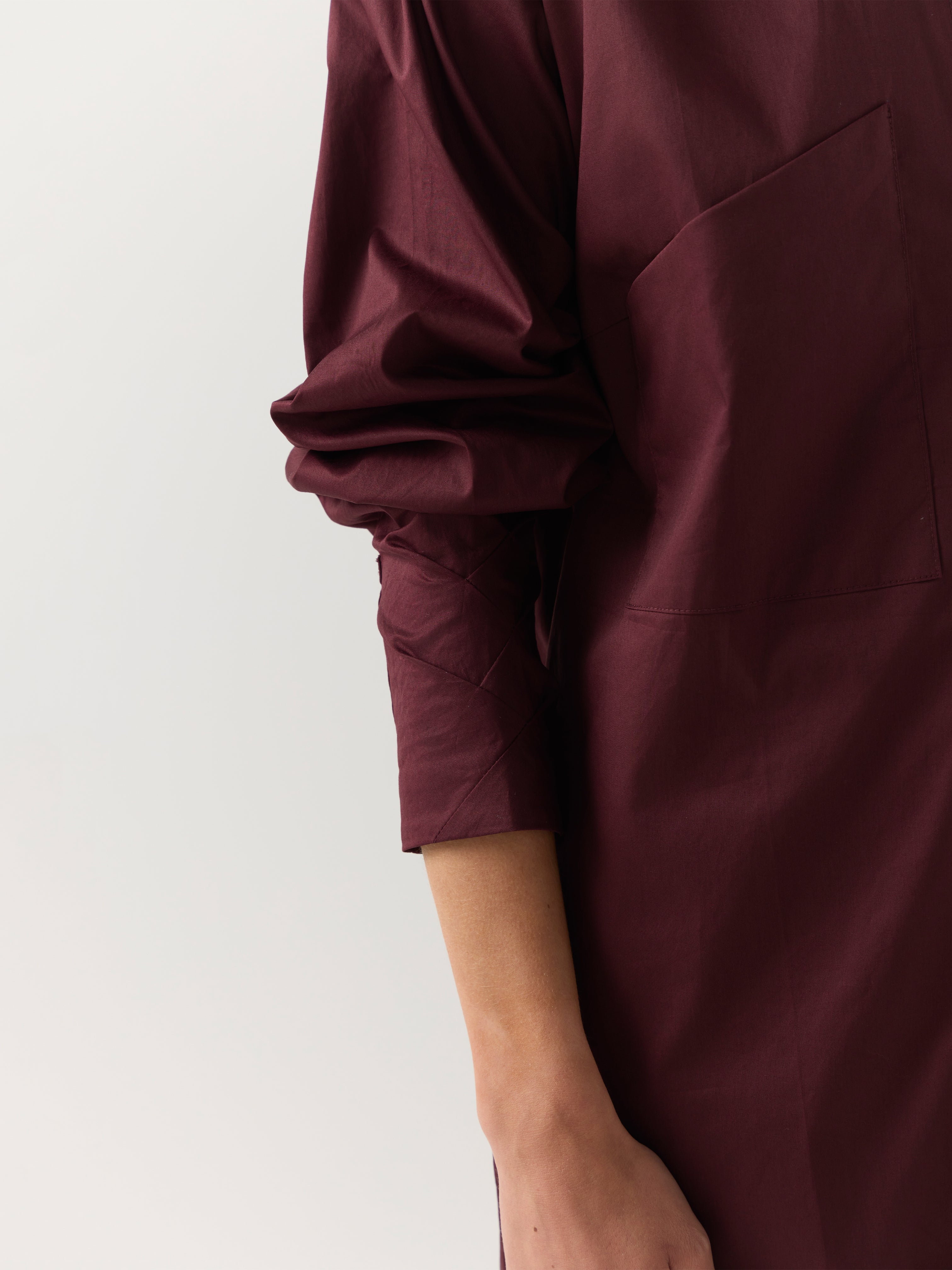 DOLLY DRESS BURGUNDY