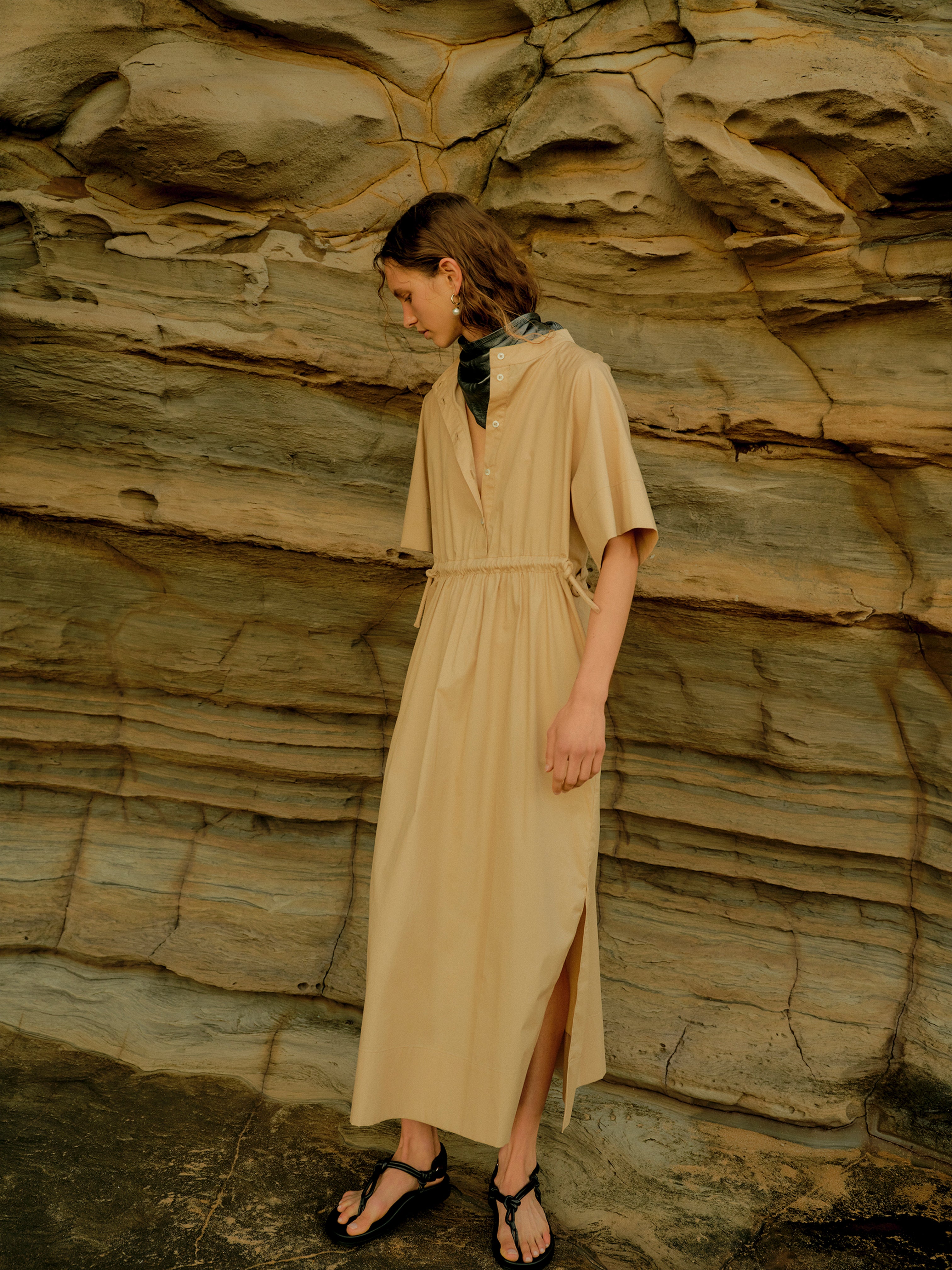 ELIZA DRESS SAND