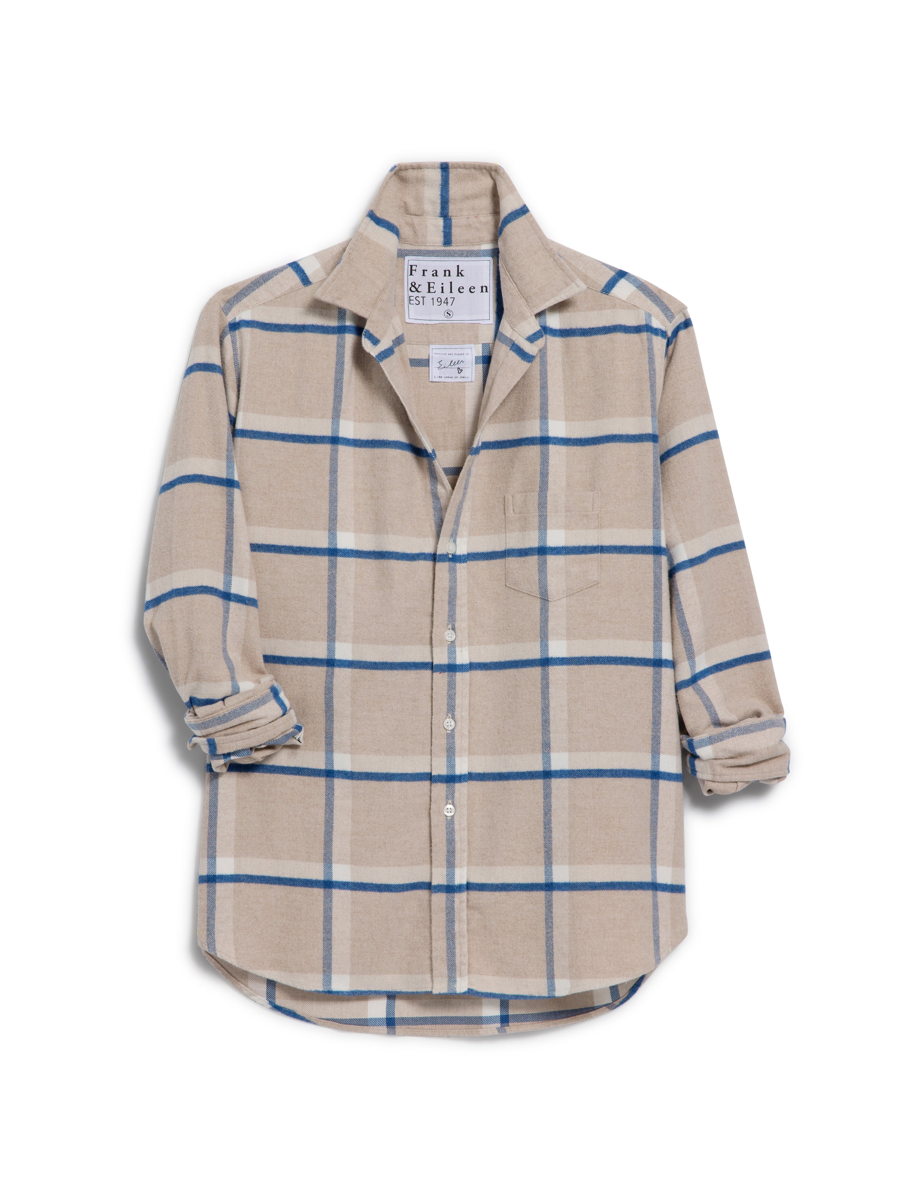 EILEEN ITALIAN FLANNEL SHIRT PLAID