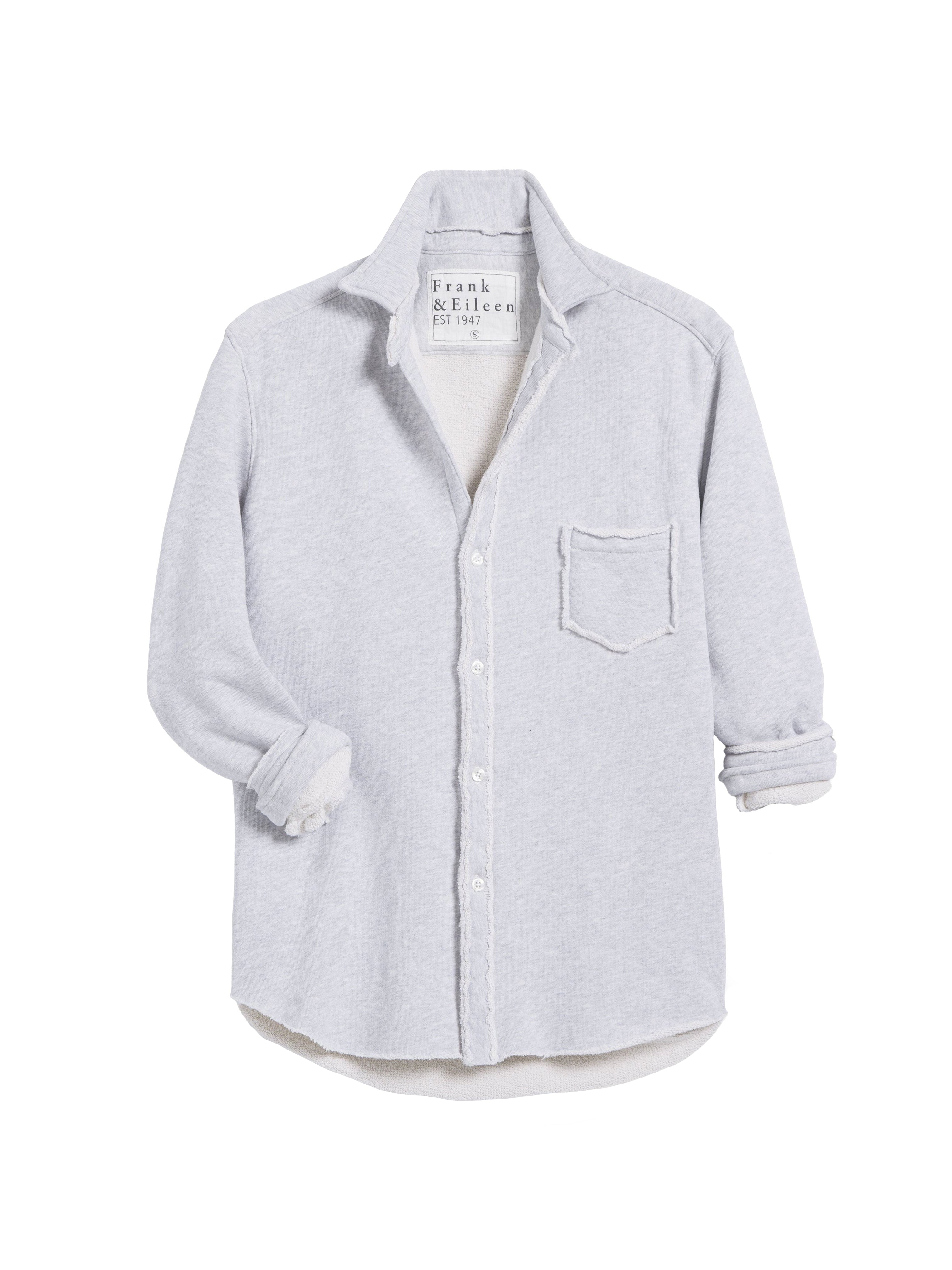 EILEEN TRIPLE FLEECE SHIRT GRAY MELANGE