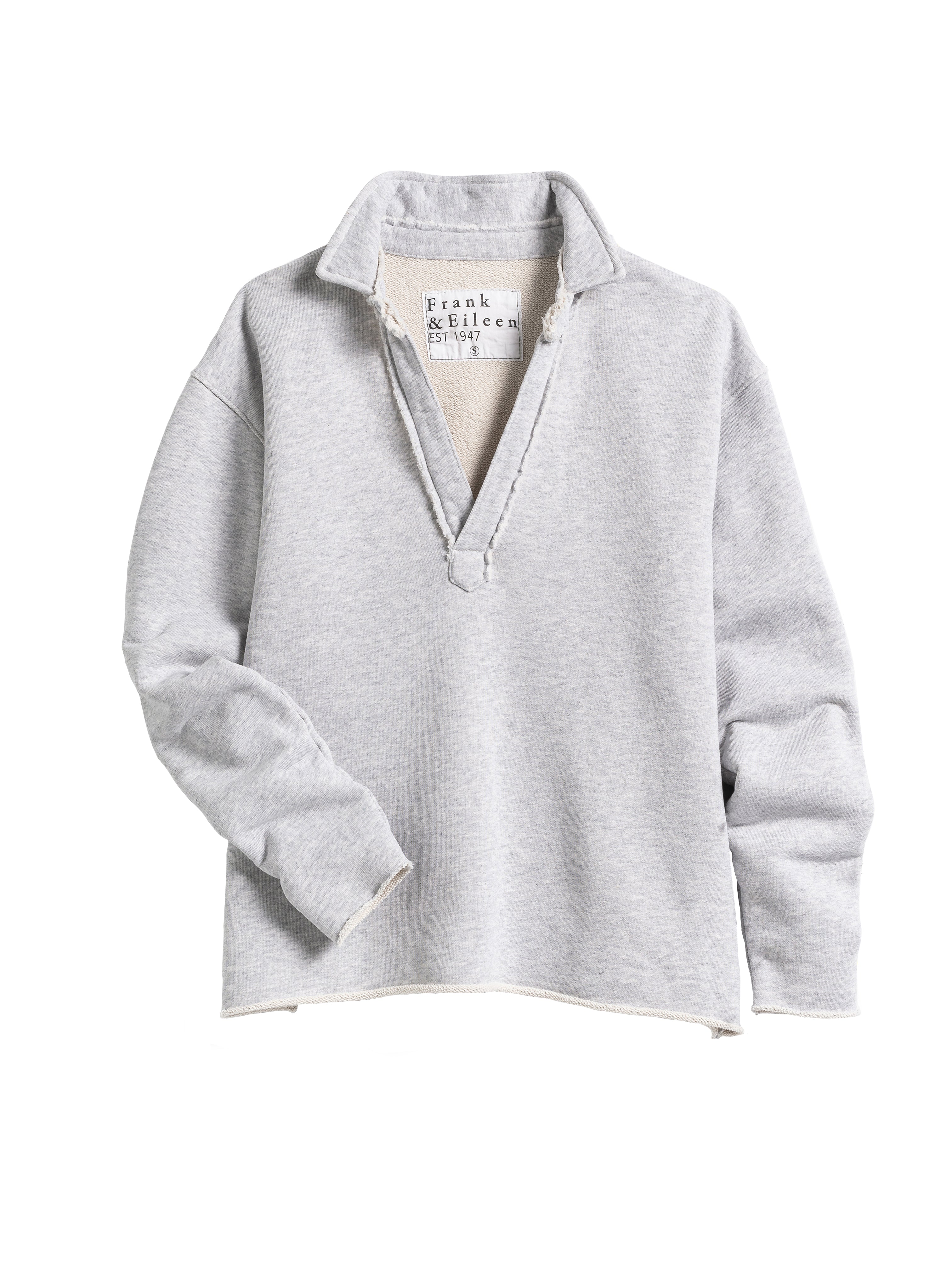 PATRICK TRIPLE FLEECE HENLEY GRAY MELANGE