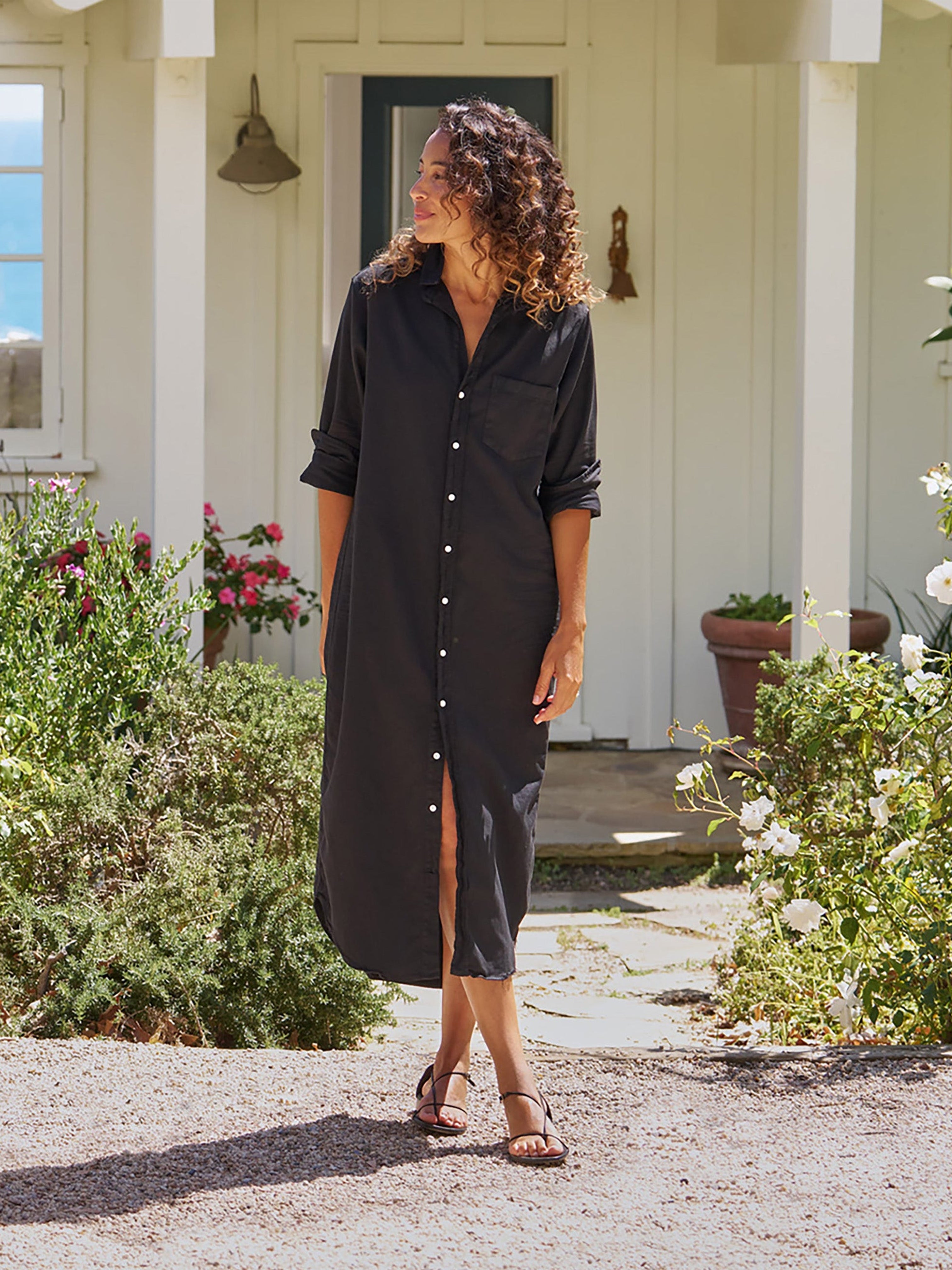 RORY SHIRT DRESS DENIM BLACK