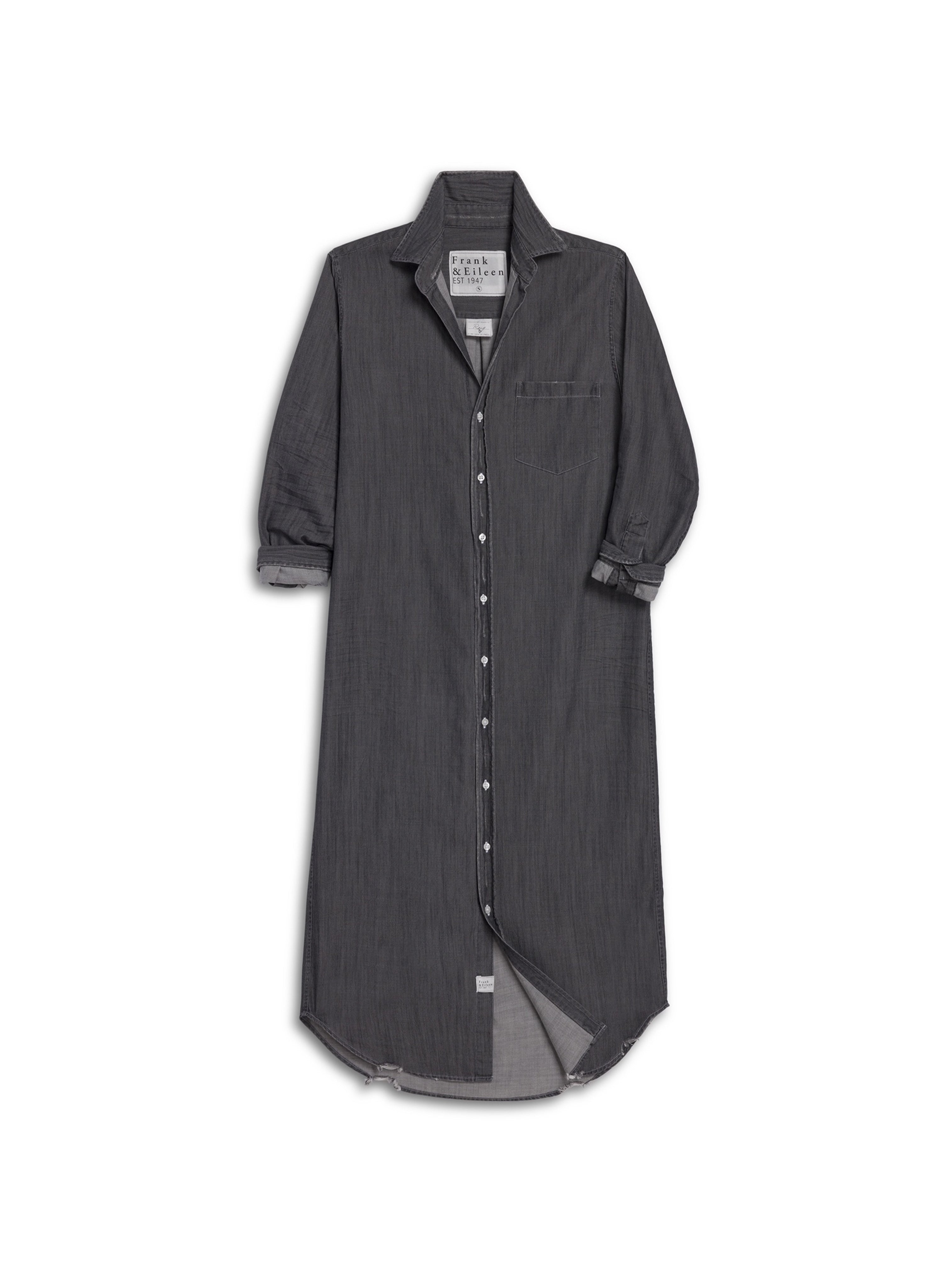 RORY SHIRT DRESS DENIM WASHED BLACK
