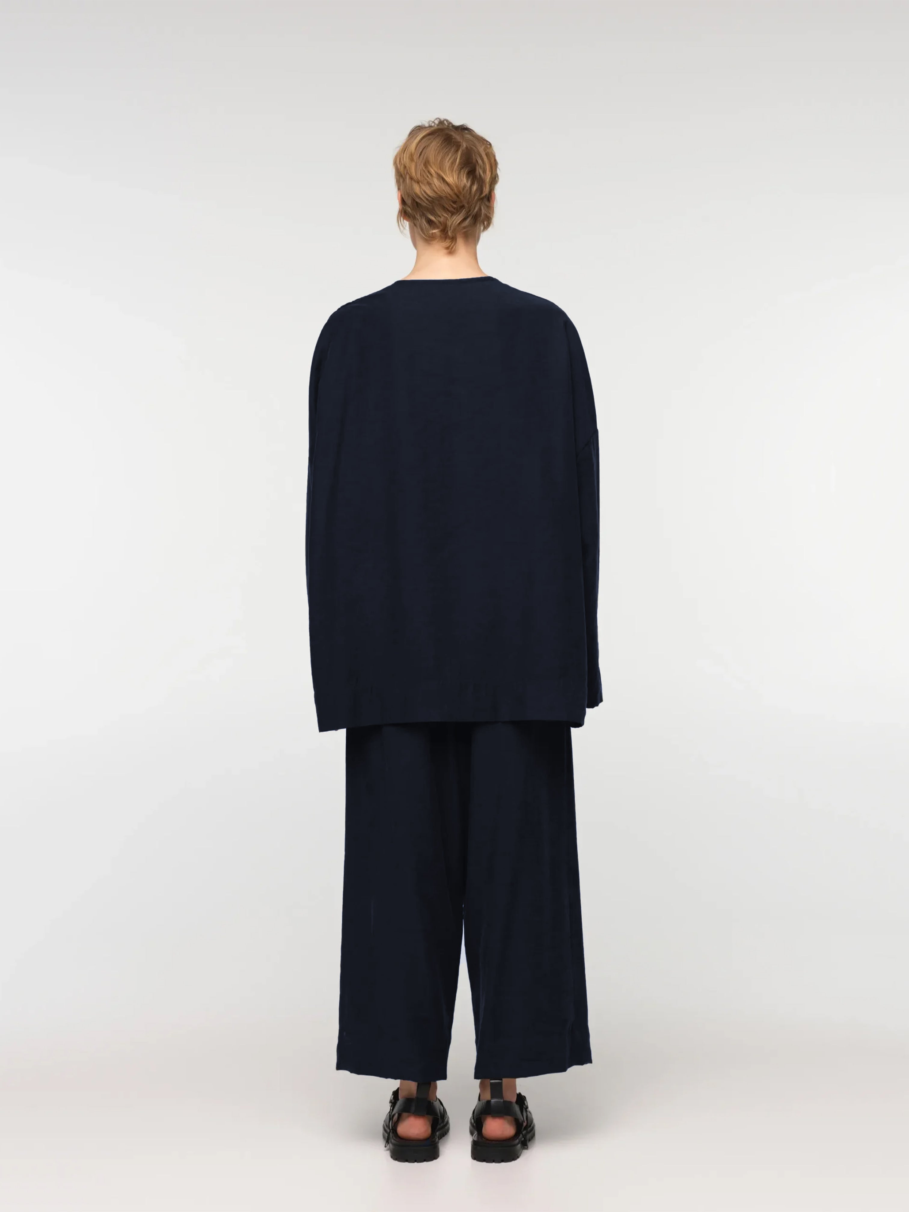 ESTRELLIAS REVERSIBLE OVERSIZED JACKET DARK NAVY