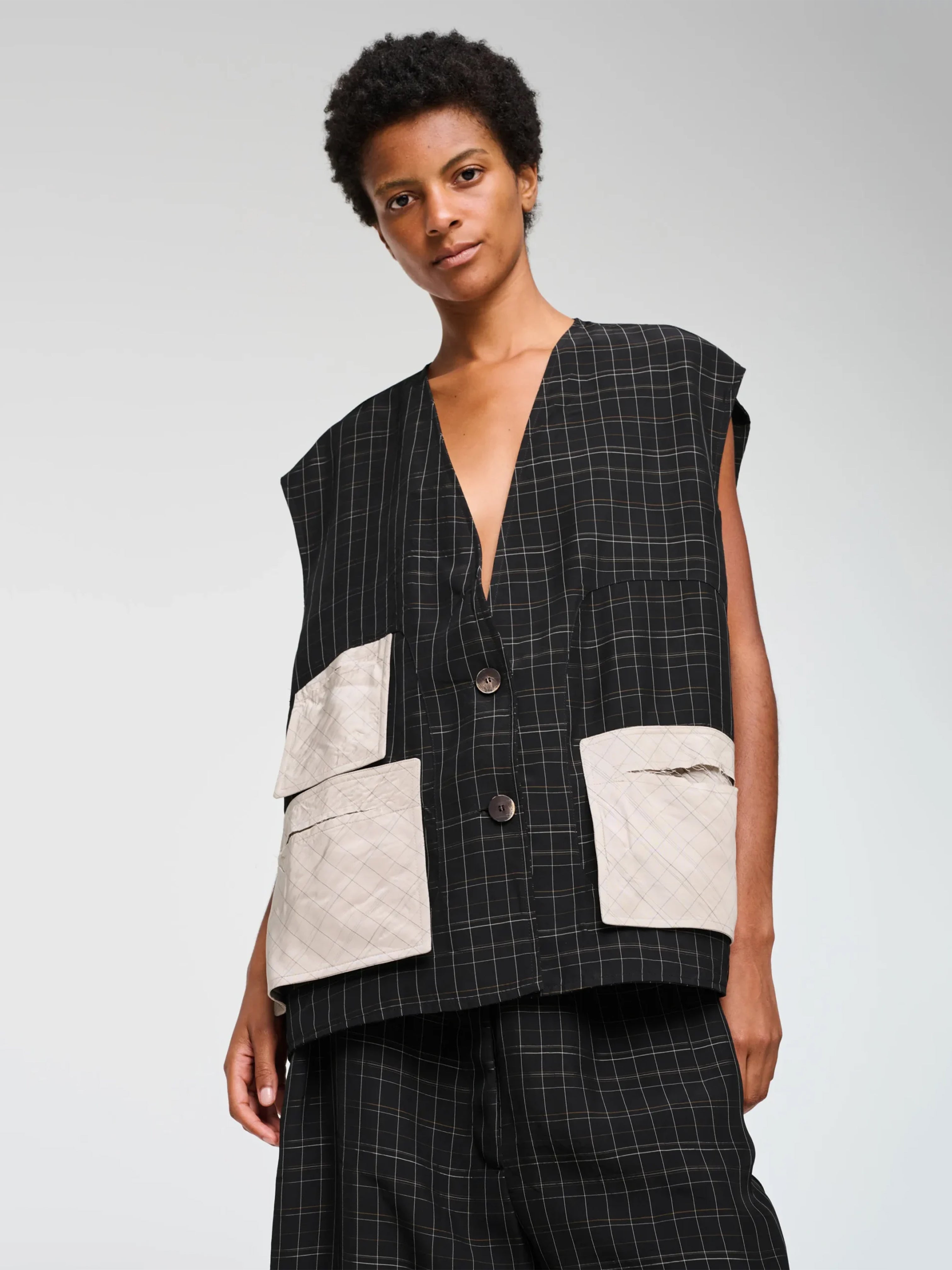 BEBE WAISTCOAT BLACK
