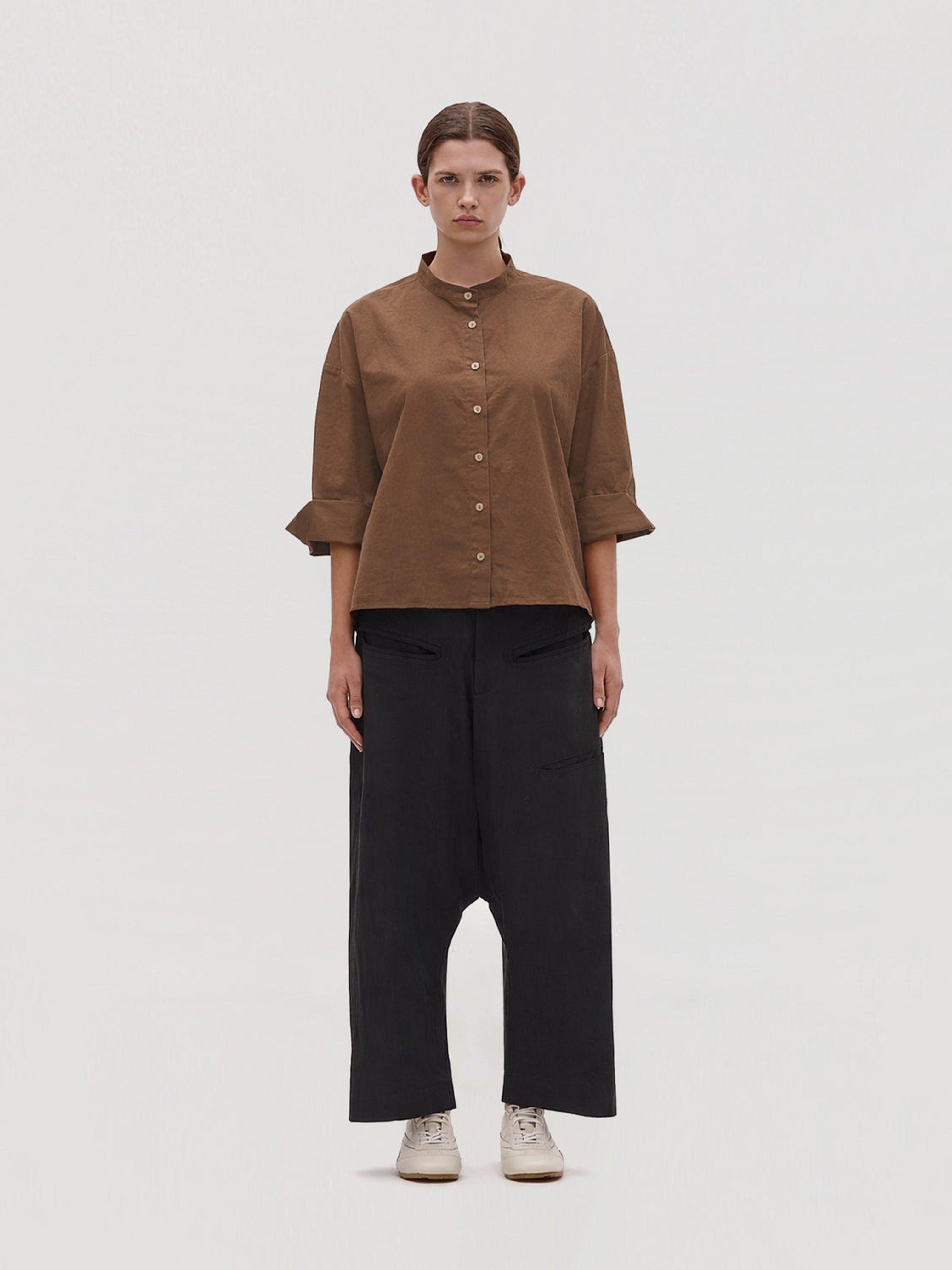 PONE SHIRT SOFT BROWN