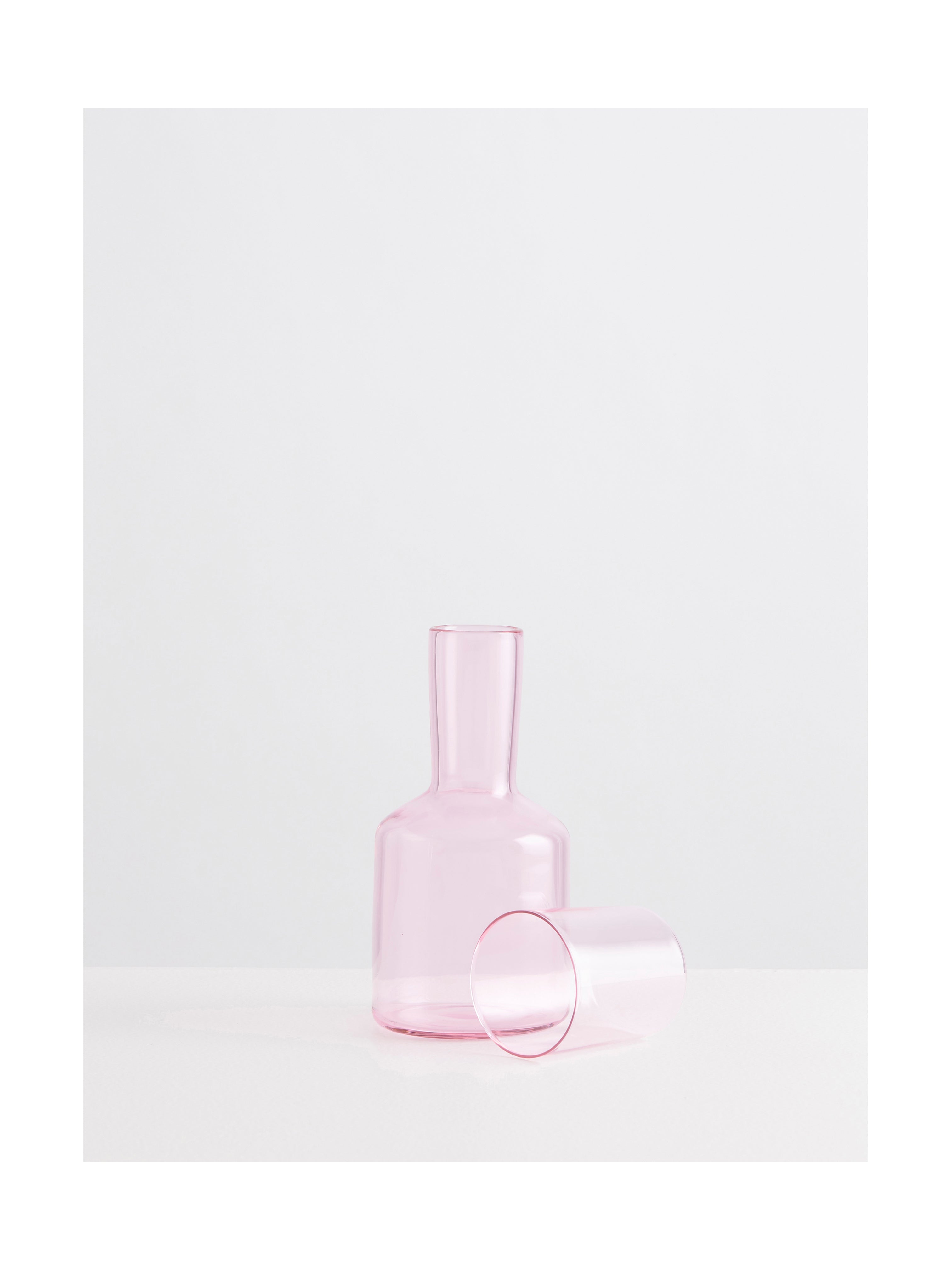 J'AI SOIF CARAFE AND GLASS SET PINK