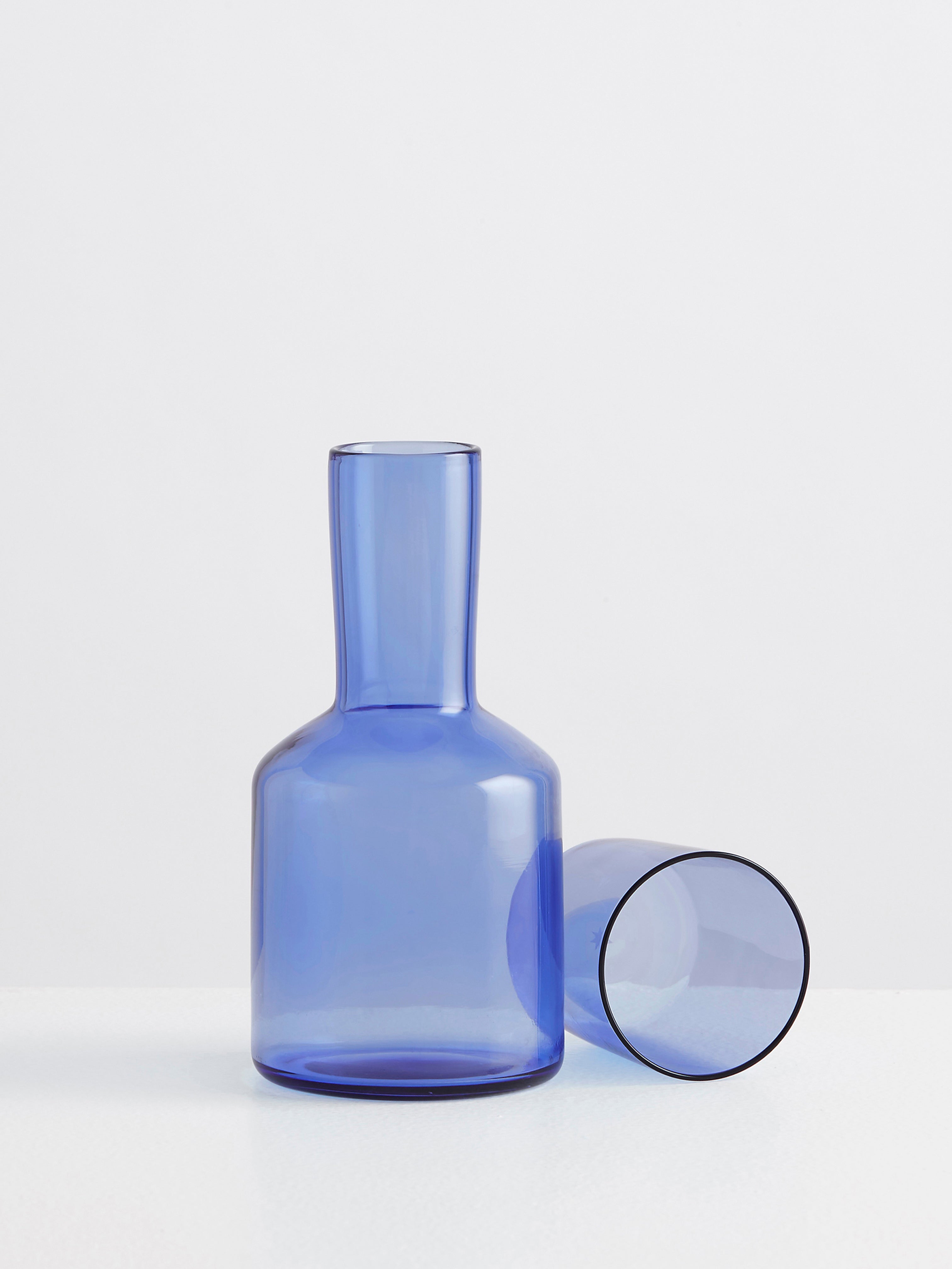 J’AI SOIF CARAFE AND GLASS SET AZURE