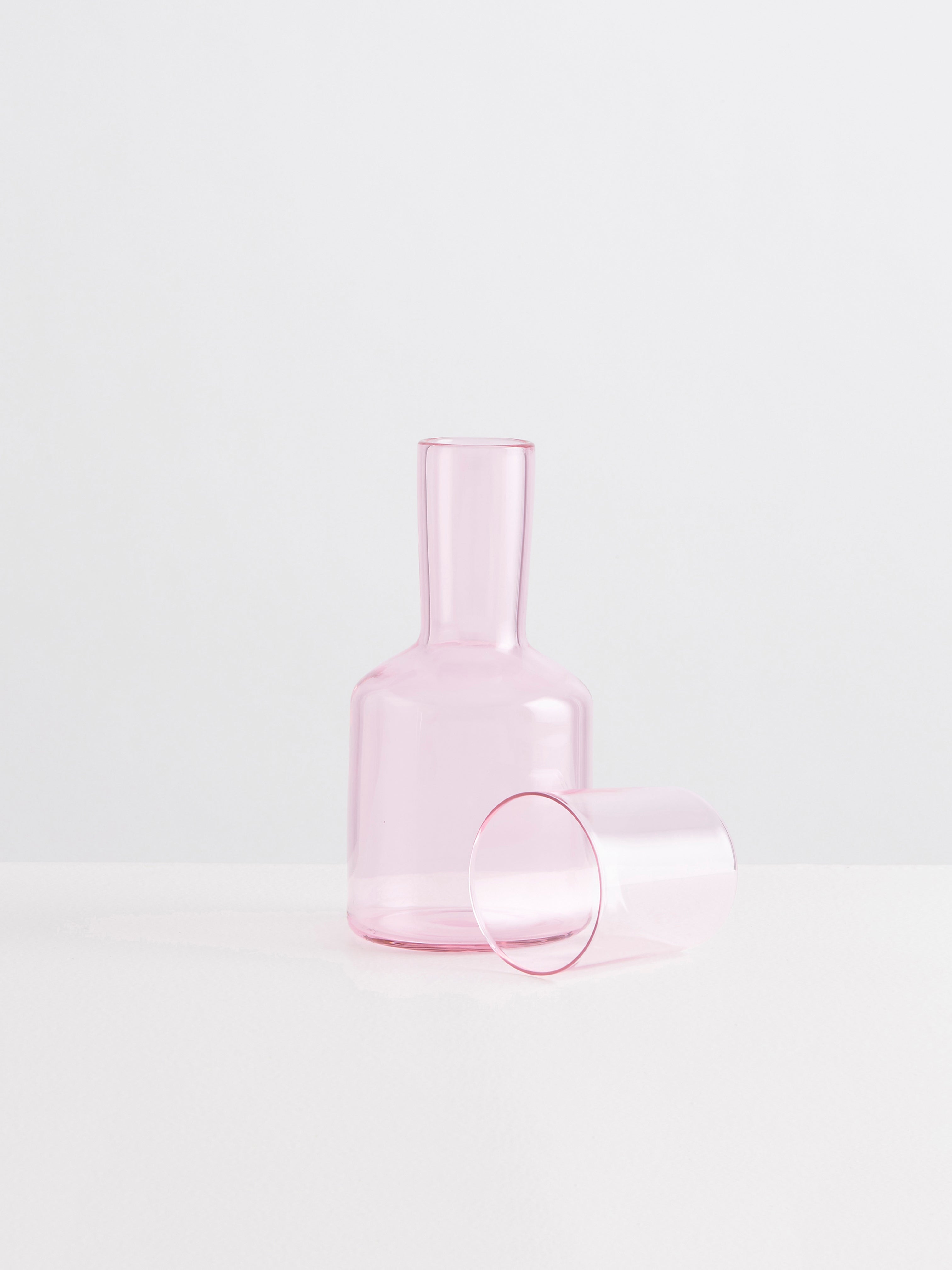 J'AI SOIF CARAFE AND GLASS SET PINK
