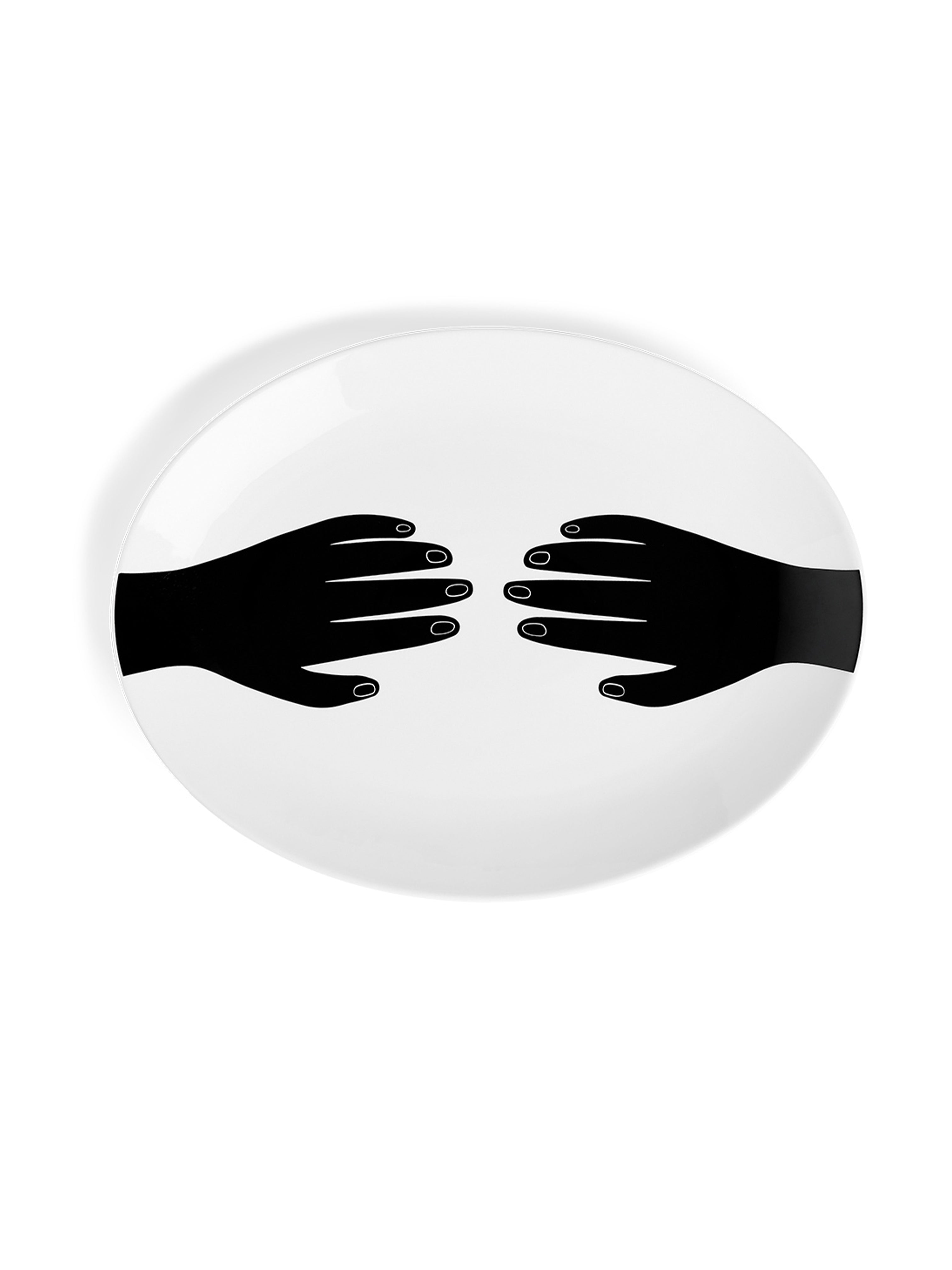 LES MAINS SERVING PLATTER BLACK