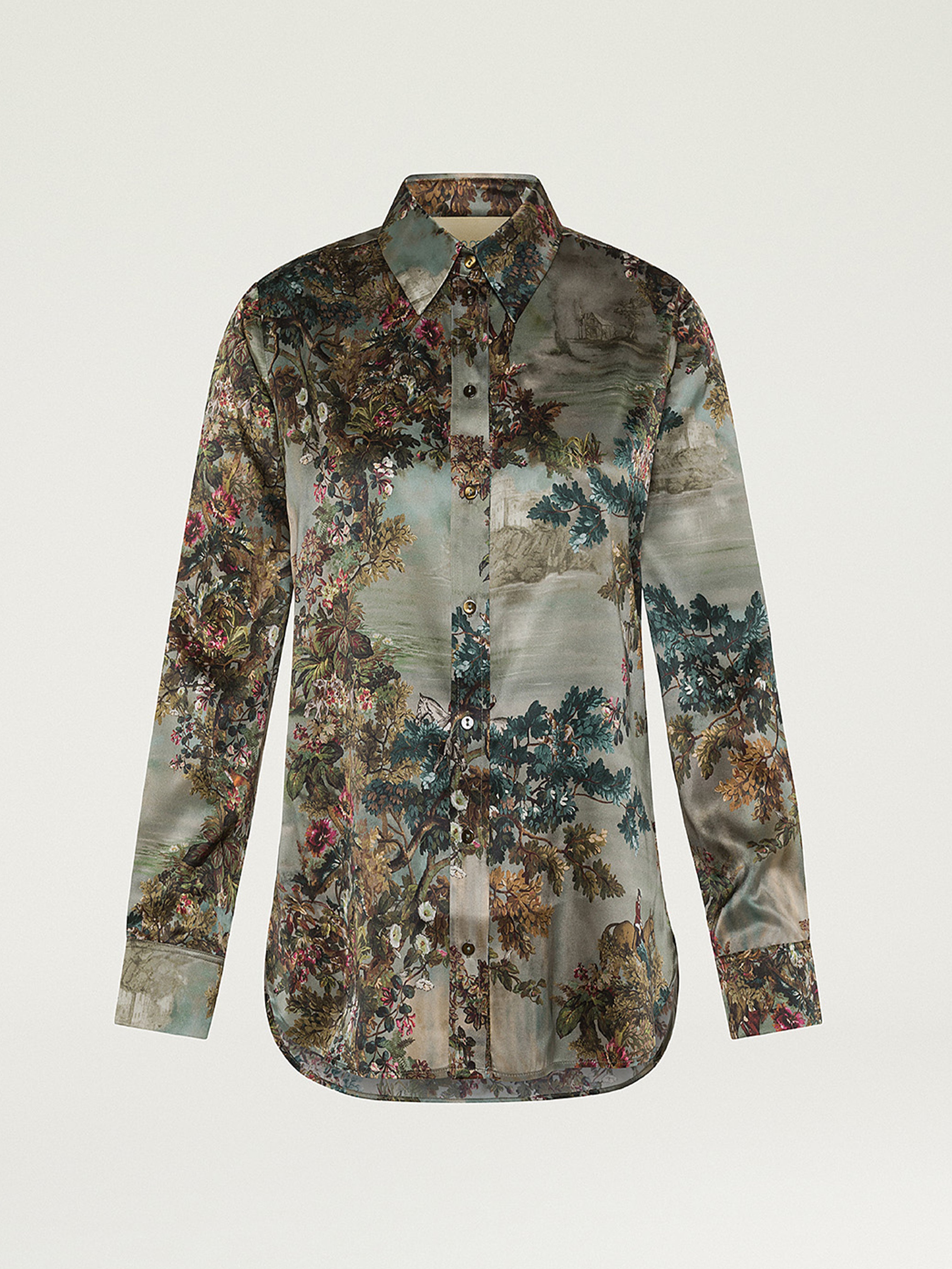 CORA SHIRT MULTICOLOUR MUD / FANGO