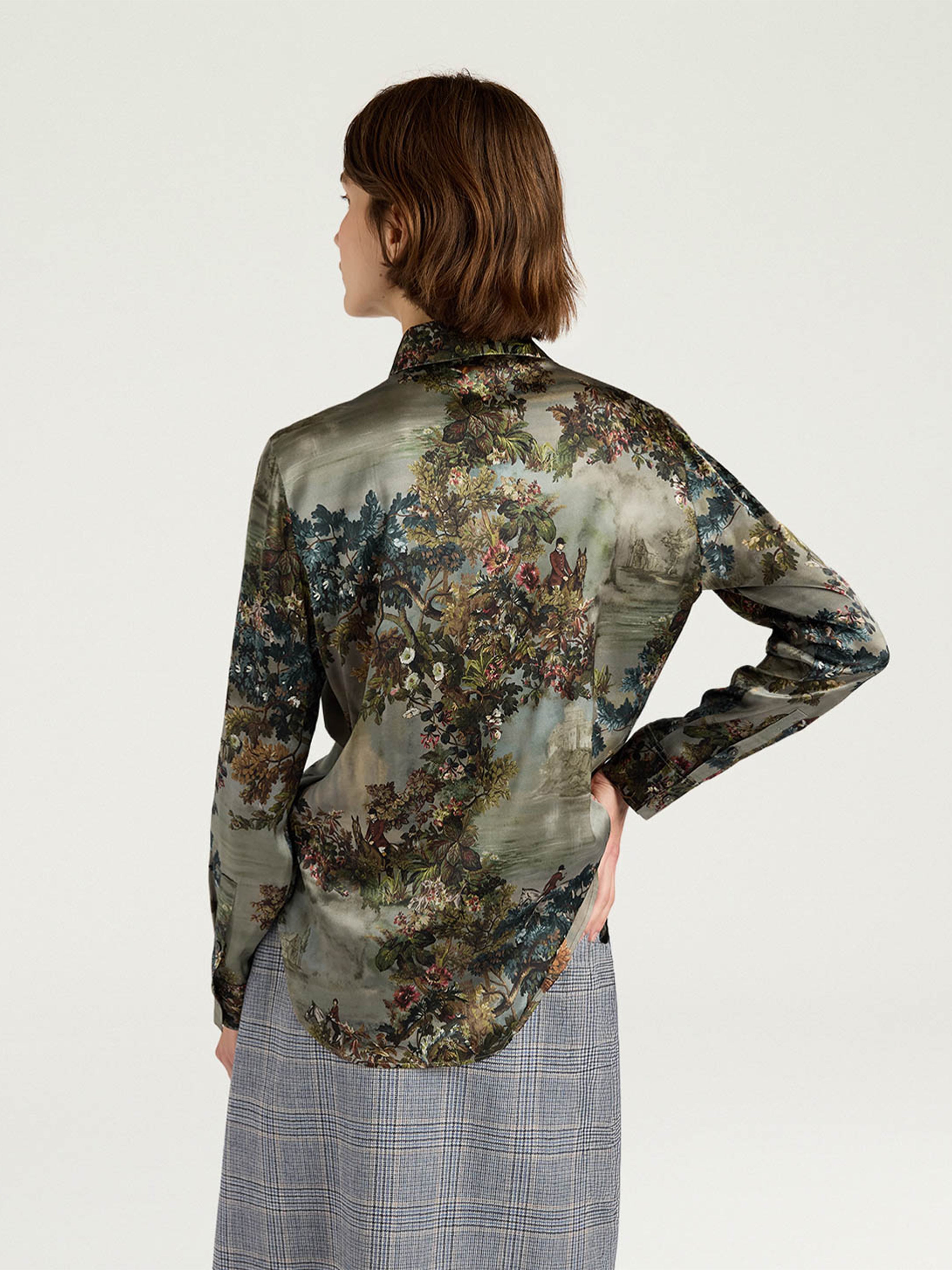 CORA SHIRT MULTICOLOUR MUD / FANGO