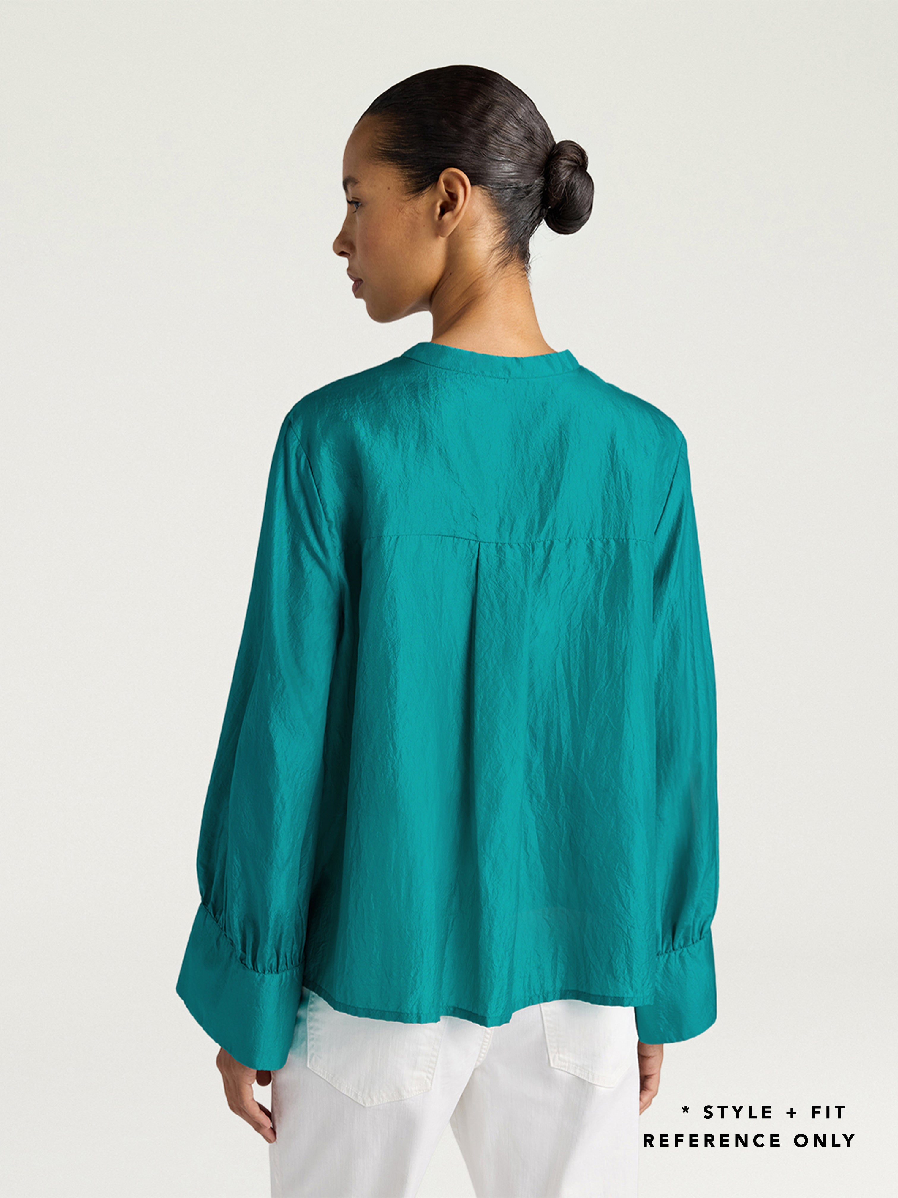 FRANKLIN SILK SHIRT NAVY