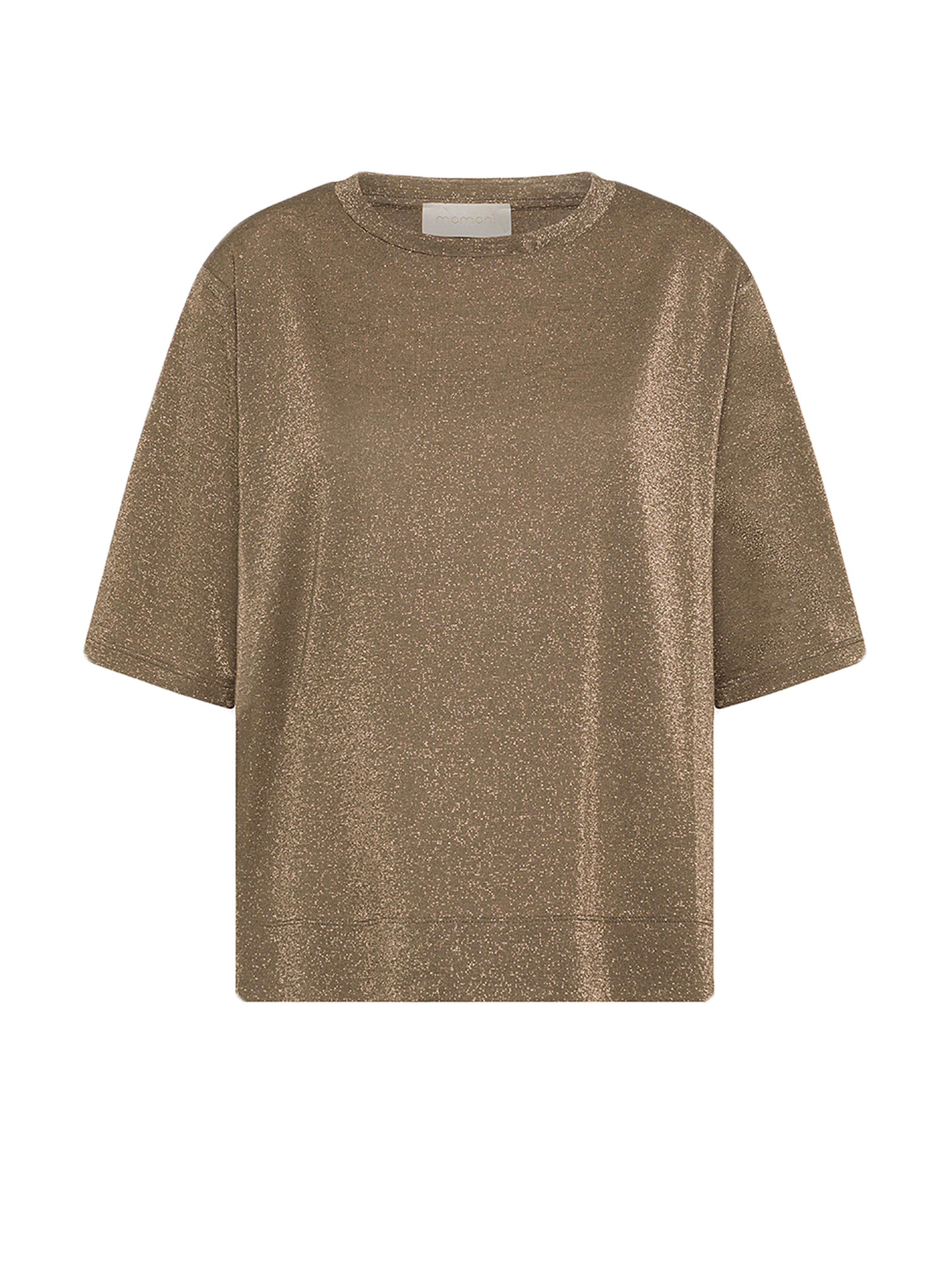 IORA LUREX JERSEY T SHIRT MUD