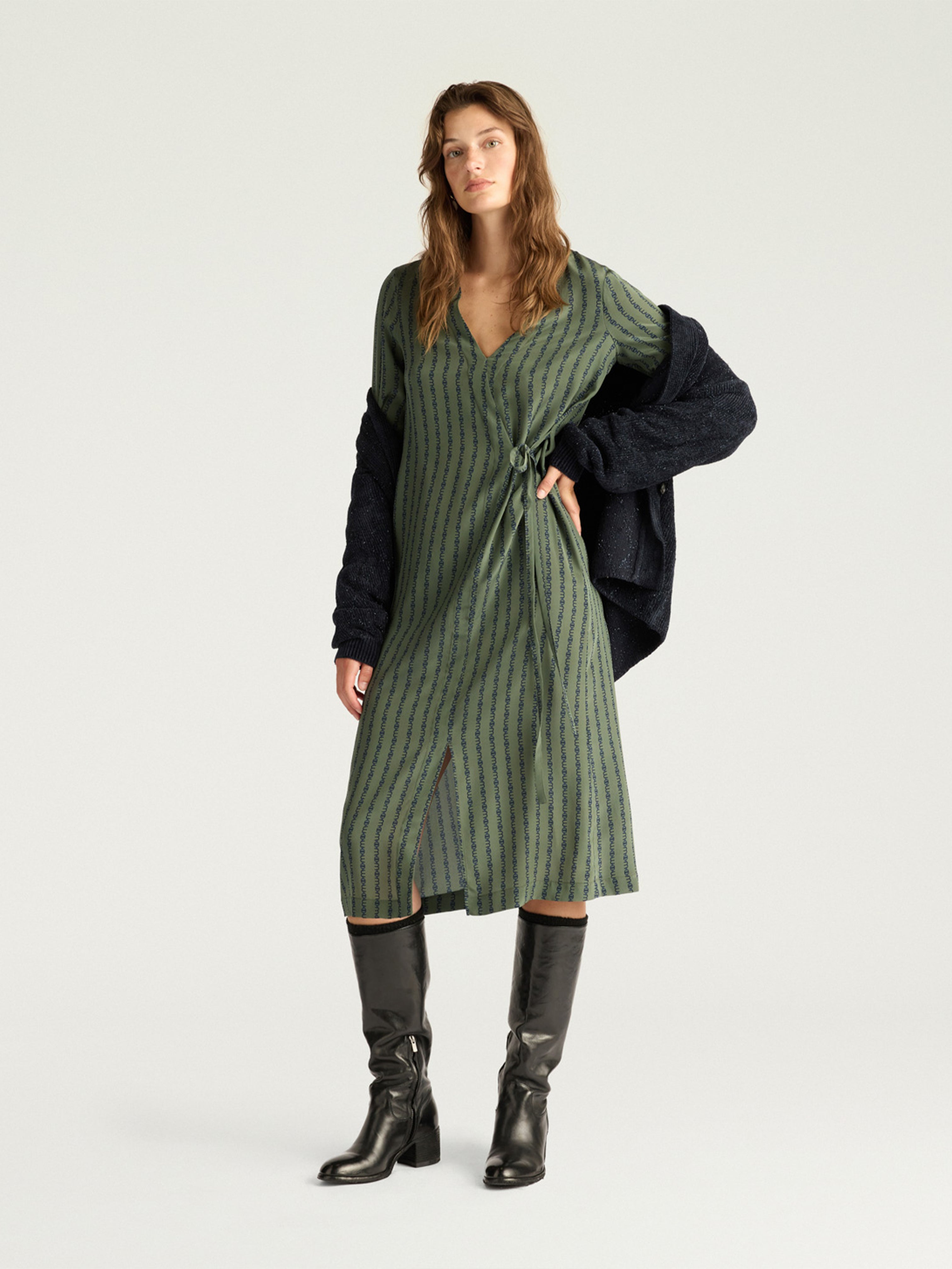 LAVANDER DRESS VERDE/BLU