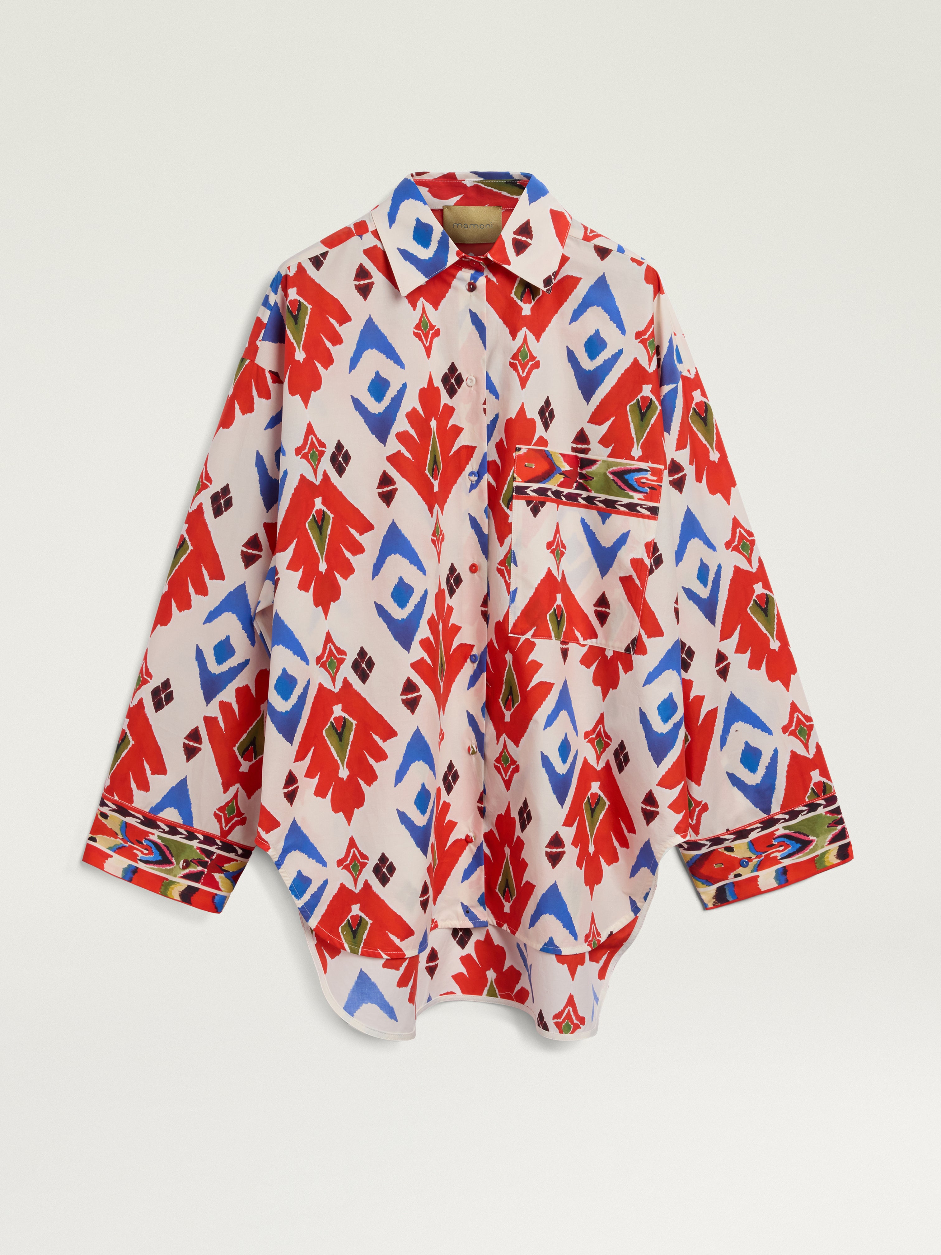 LUCHA PRINT SHIRT RED/BLUE MULTICOLOUR