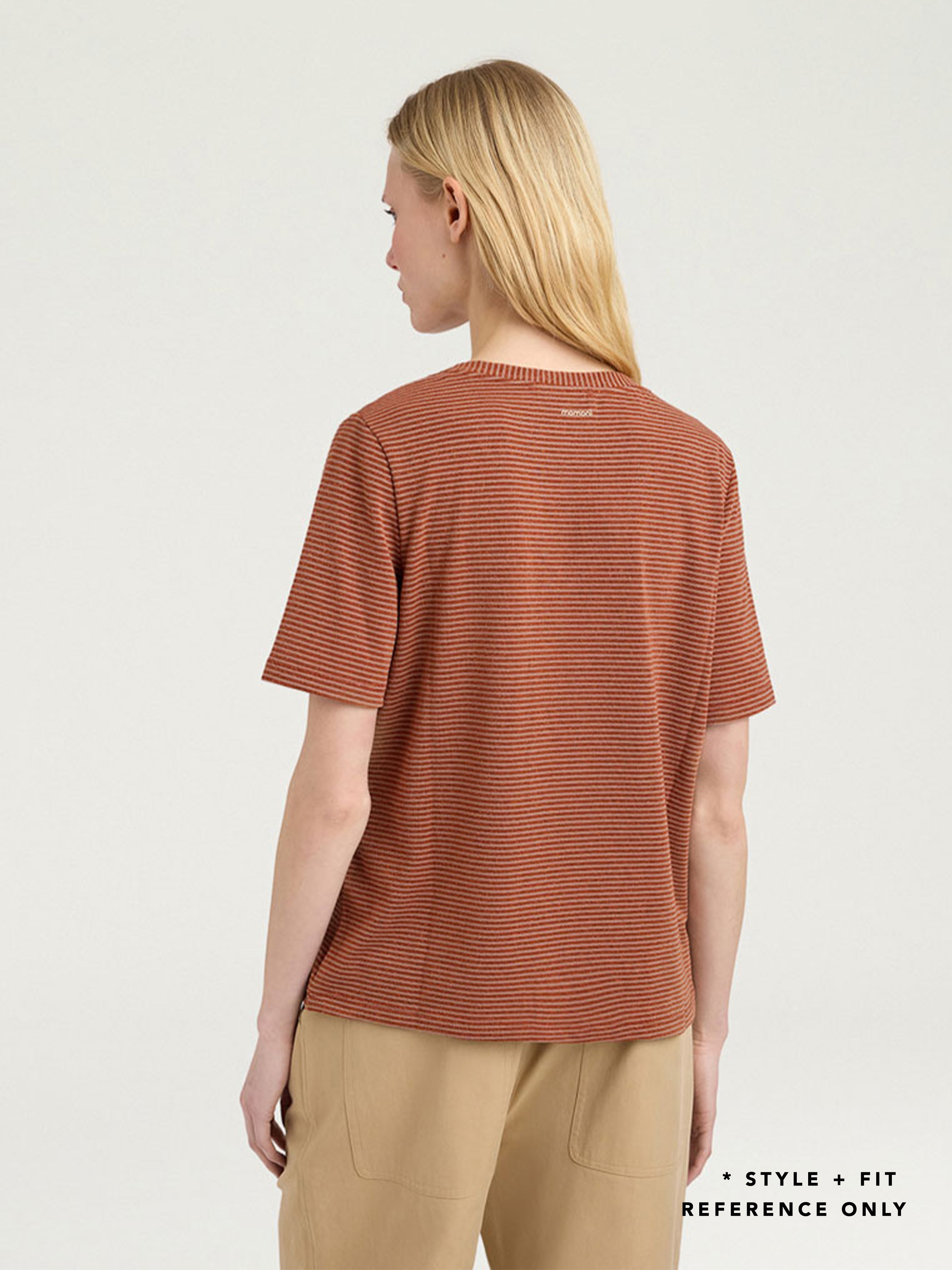 TRAILS T SHIRT PLUM COMBO