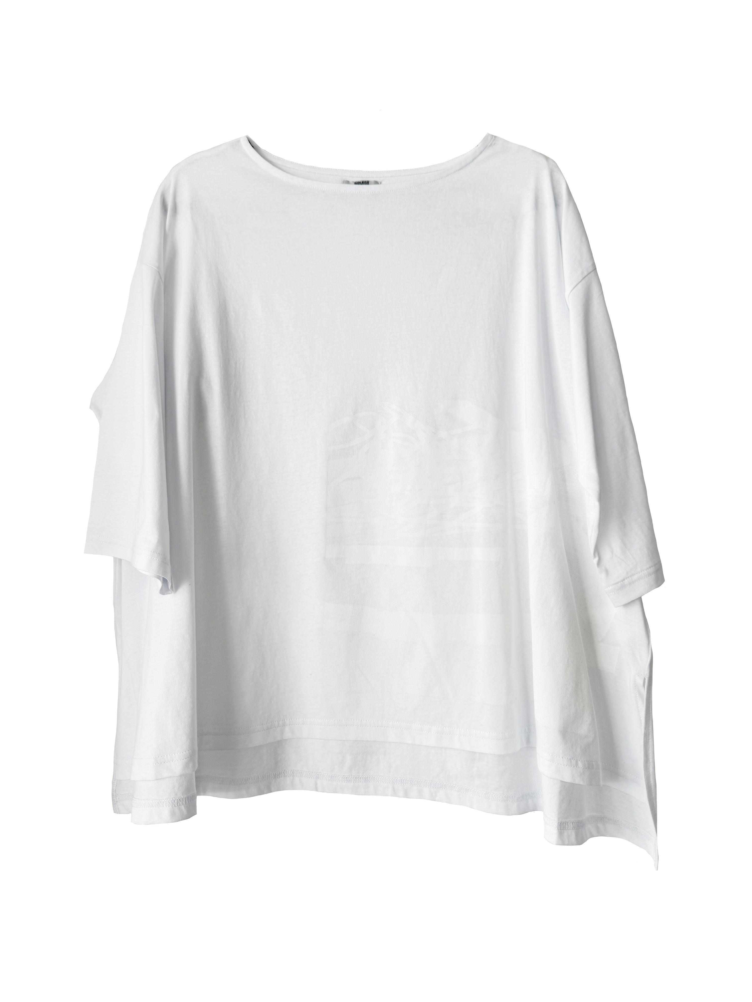 PRINT TEE WHITE/WHITE