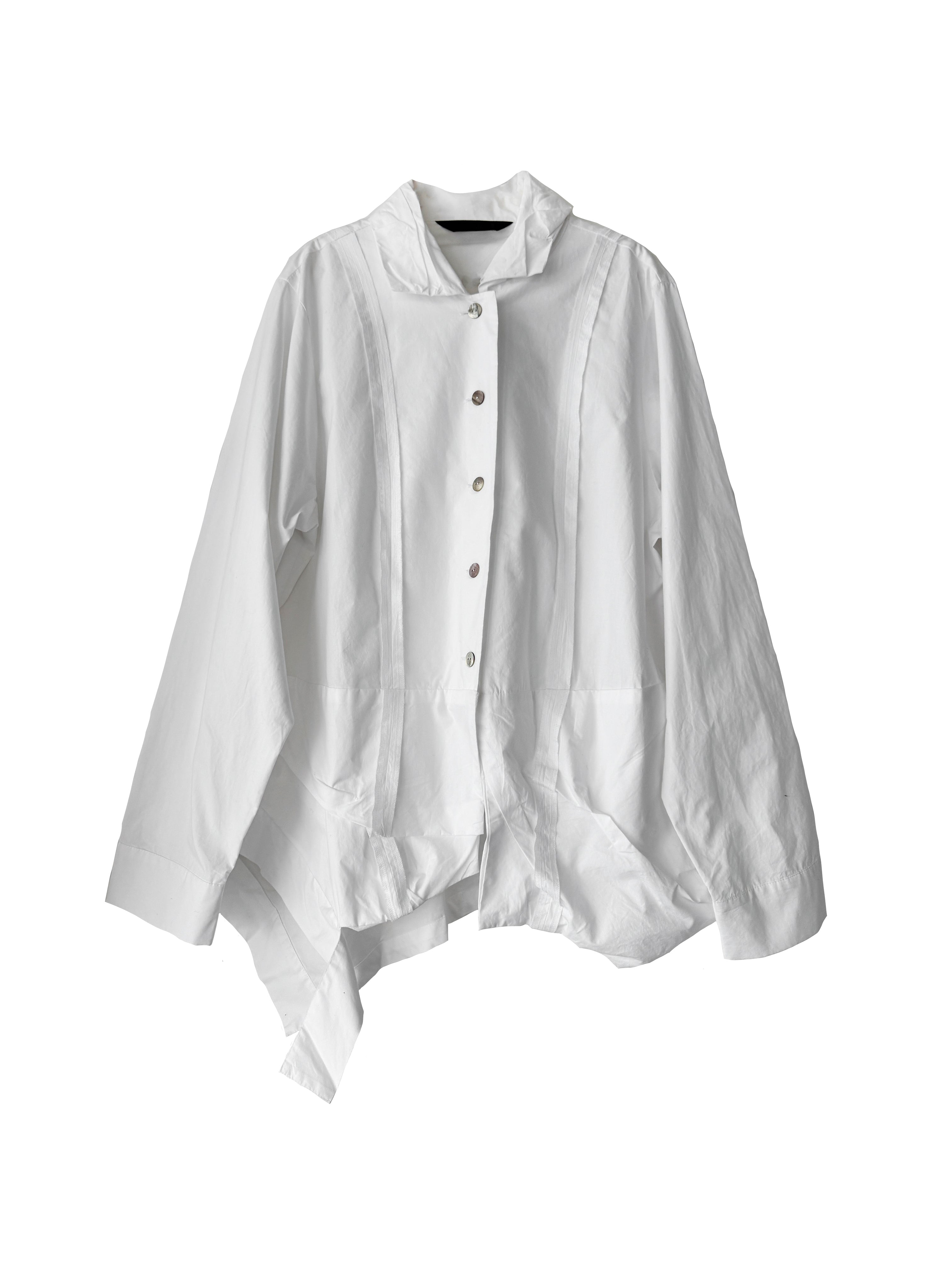 TAB AND TUCK SHIRT WHITE